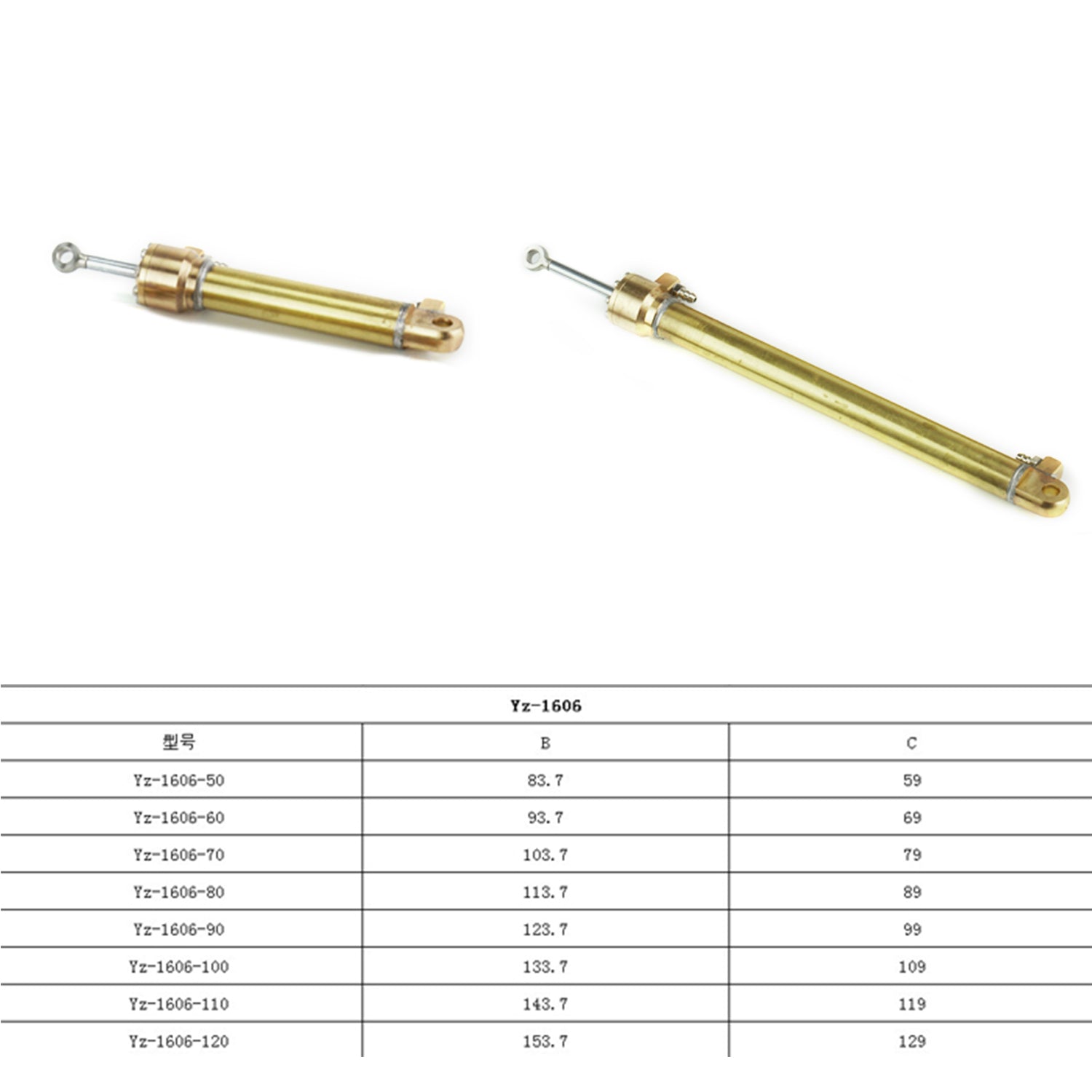 LESU DIY Metal Hydraulic Cylinder Kit 16x6mm (50-120mm) for 1/14 Scale RC Excavator & Tamiya Dump Truck - Perfect for RC Construction Vehicle Upgrades and Model Car Hydraulic System Projects