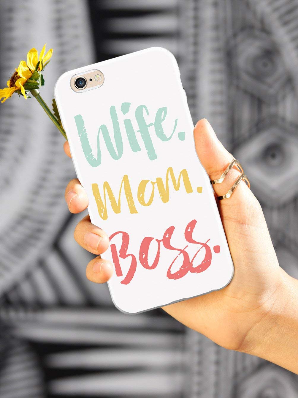 Inspired Cases - iPhone SE Case Compatible with Apple iPhone SE - 3D Textured Protective Phone Cover - Slim Shockproof Design for Women - Perfect Gift for Wife, Mom, Boss - Ideal for Work, Travel & Everyday Use