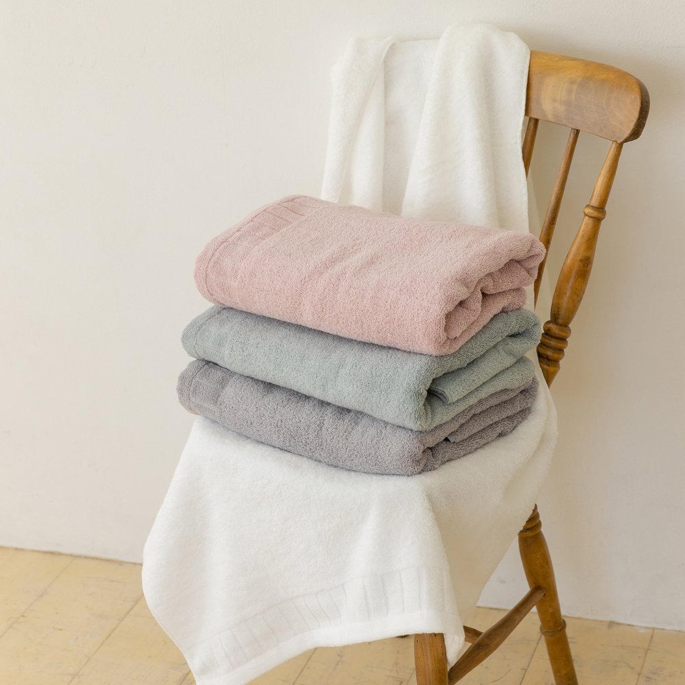 Angel Spin Reiyuriu Ultra Soft 100% Cotton Bath Towel Set - 70 x 140cm Large Absorbent Quick-Dry Bath Towels for Spa, Gym & Beach - Luxury Hotel Quality Bath Sheets for Home & Travel