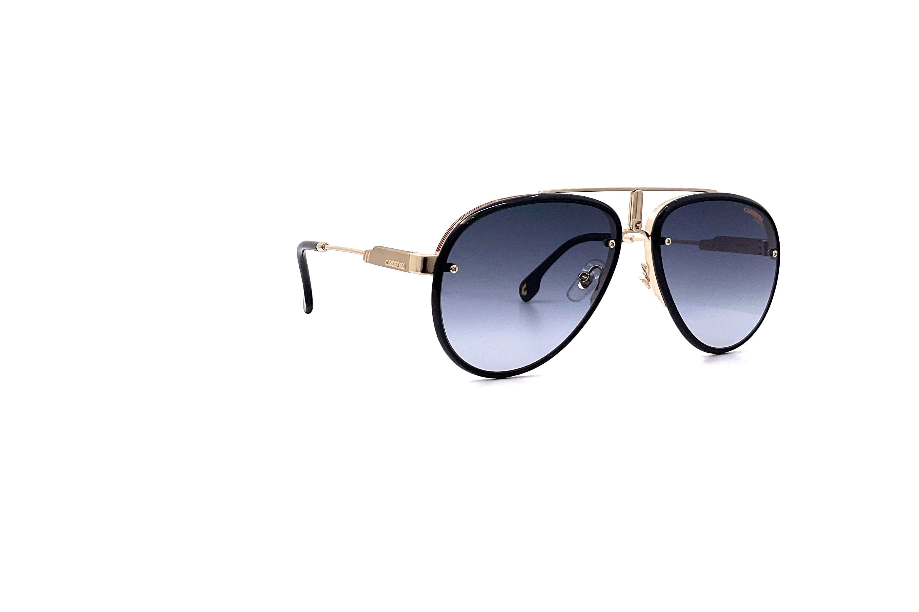 Carrera Glory Sunglasses Gold Black - Stylish UV Protection Shades for Men & Women - Perfect for Driving, Beach & Outdoor Activities