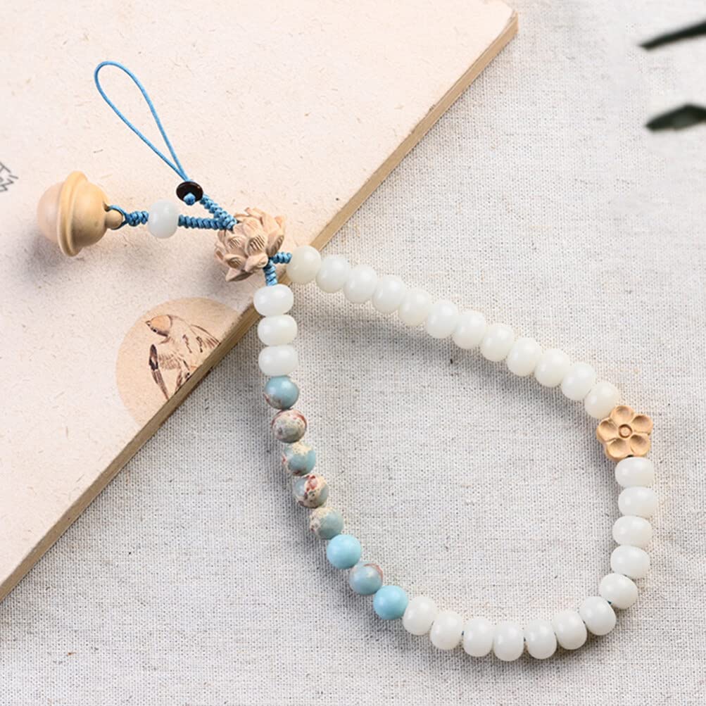 Chinese Style Beaded Phone Charm Lanyard - Anti-Lost Mobile Phone Strap for Women & Men, Elegant Phone Hanging Rope Decoration for Everyday Use, Travel, and Gifting