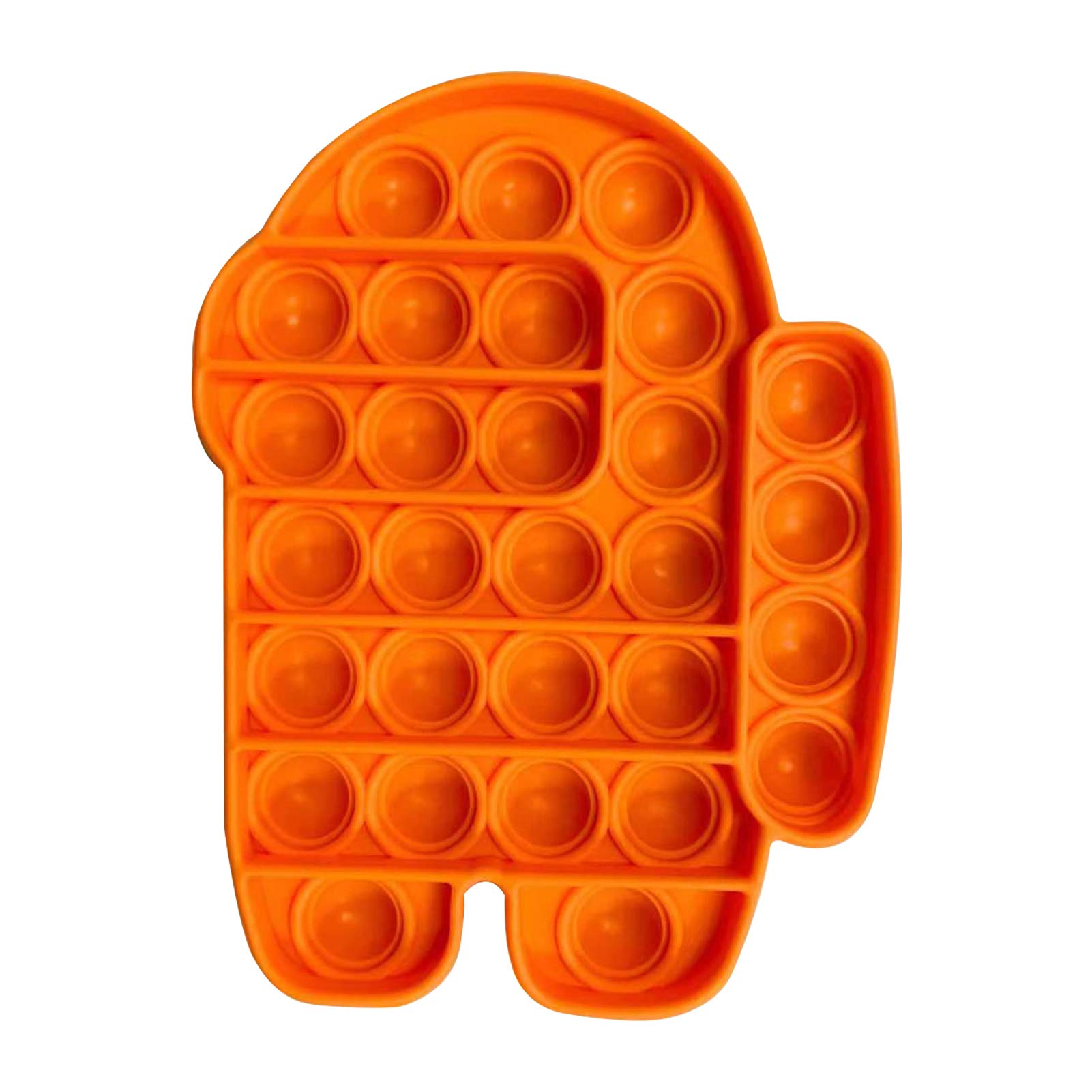 XINSHENG 1-Pack Push Pop Bubble Fidget Sensory Toy - Food Grade Silicone Stress Relief Toy for Autism & Anxiety - Reinforced Pop It Dimple Squeeze Toy for Kids & Adults - Perfect for Classroom, Office & Travel Stress Relief