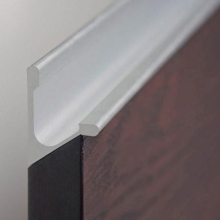 HB 370 Continuous Drawer Pulls - 10 Pack Brushed Nickel Cabinet Handles for Kitchen & Bathroom - Modern Drawer Pulls for Cabinets, Dressers & Furniture Hardware (10.5