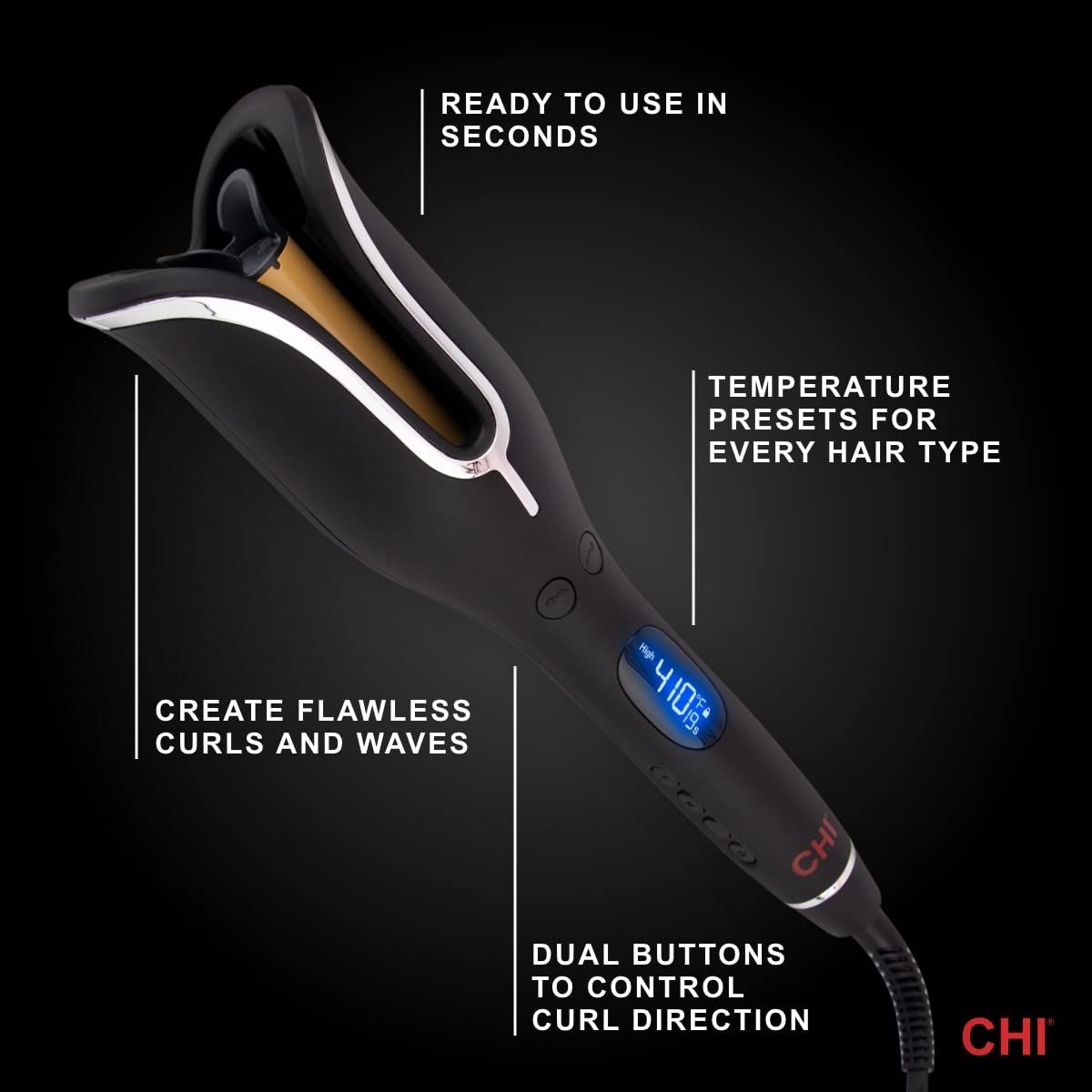 CHI Spin N Curl in Onyx Black - 1.25