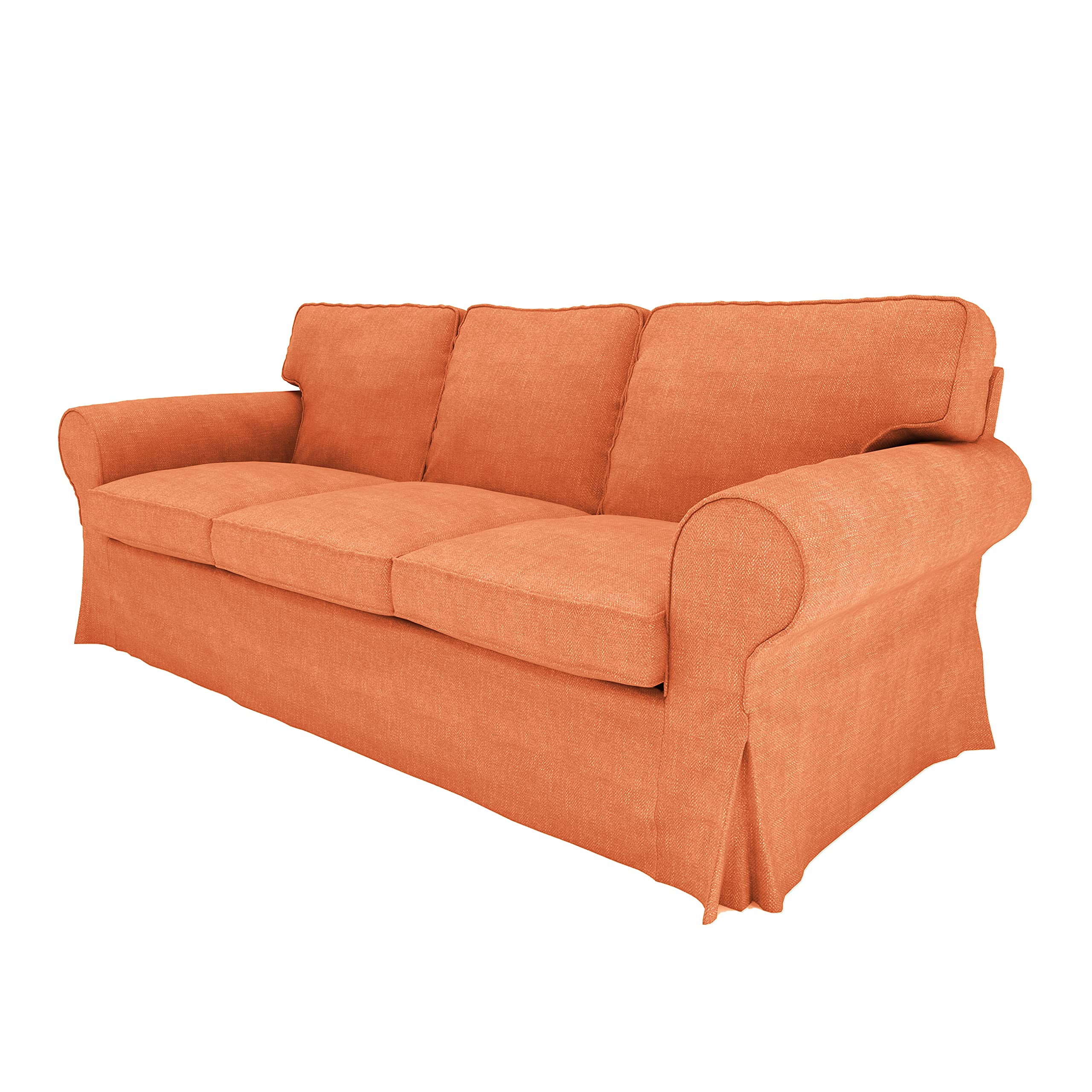 BACoverZone EKTORP 3-Seat Sofa Slipcover - Compatible with IKEA Ektorp Couch, Durable Pet & Kid-Friendly Furniture Protector (KT-8) - Perfect for Living Room, Family Room & Pet-Friendly Homes