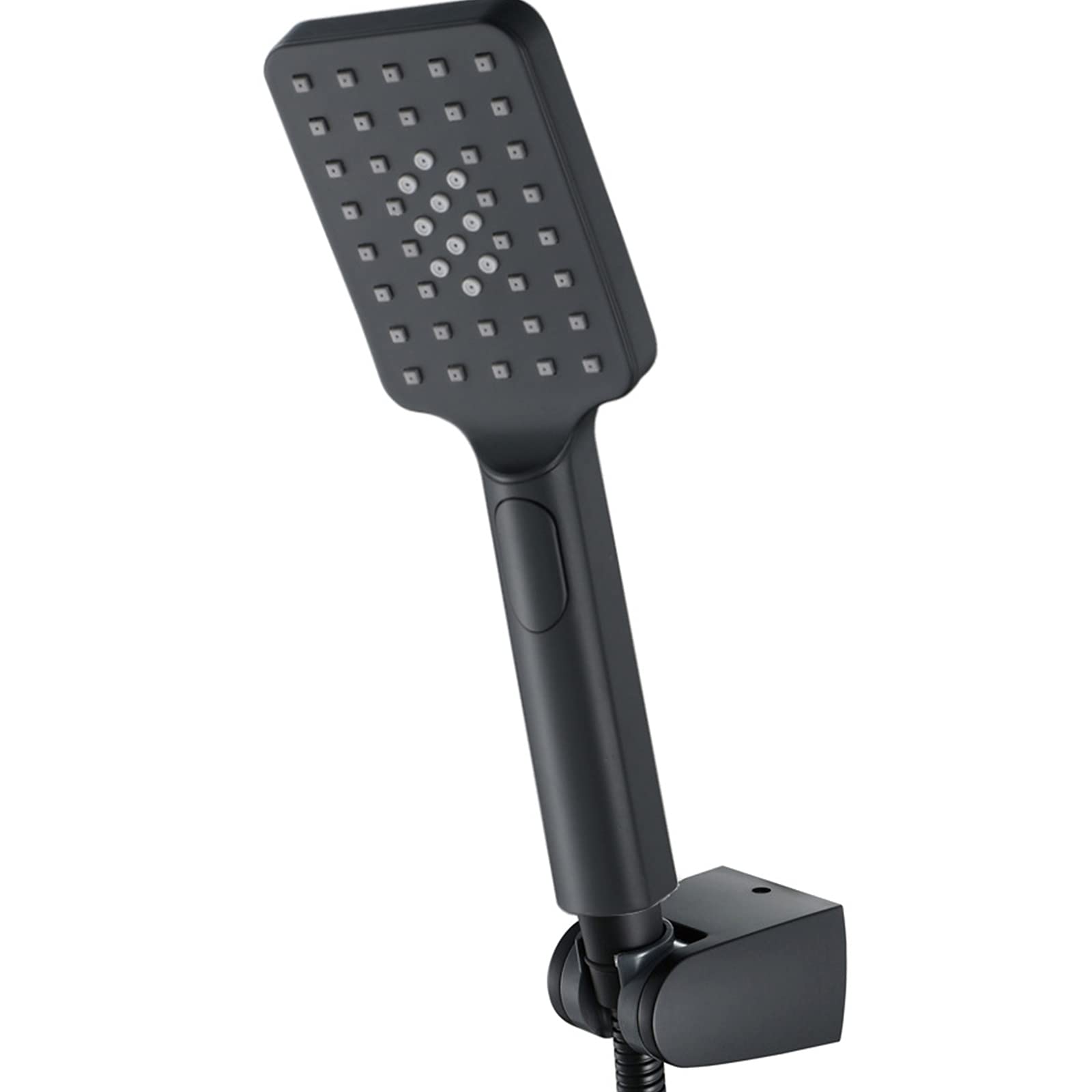 TANKE Handheld Shower Head - High Pressure ABS Black Showerhead with 1.5M Stainless Steel Hose & Bracket - 3 Spray Modes for Bathroom, Spa & Pet Washing