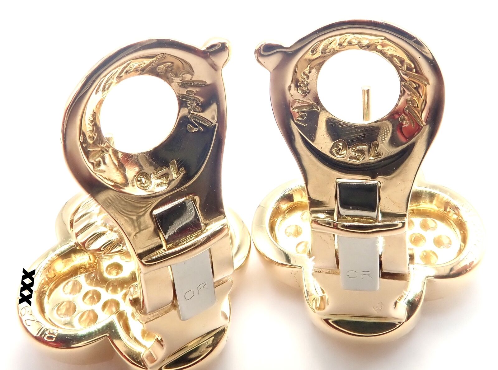 Authentic Van Cleef & Arpels 18k Yellow Gold Diamond Pure Alhambra Earrings - Luxury Jewelry for Women, Perfect for Weddings, Parties & Special Occasions