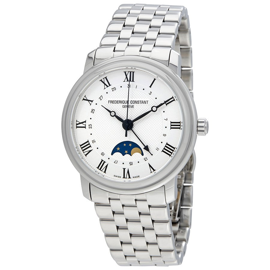 Frederique Constant Classics Moonphase Men's Watch FC-330MC4P6B - Luxury Automatic Timepiece with Moon Phase Display for Business & Formal Occasions