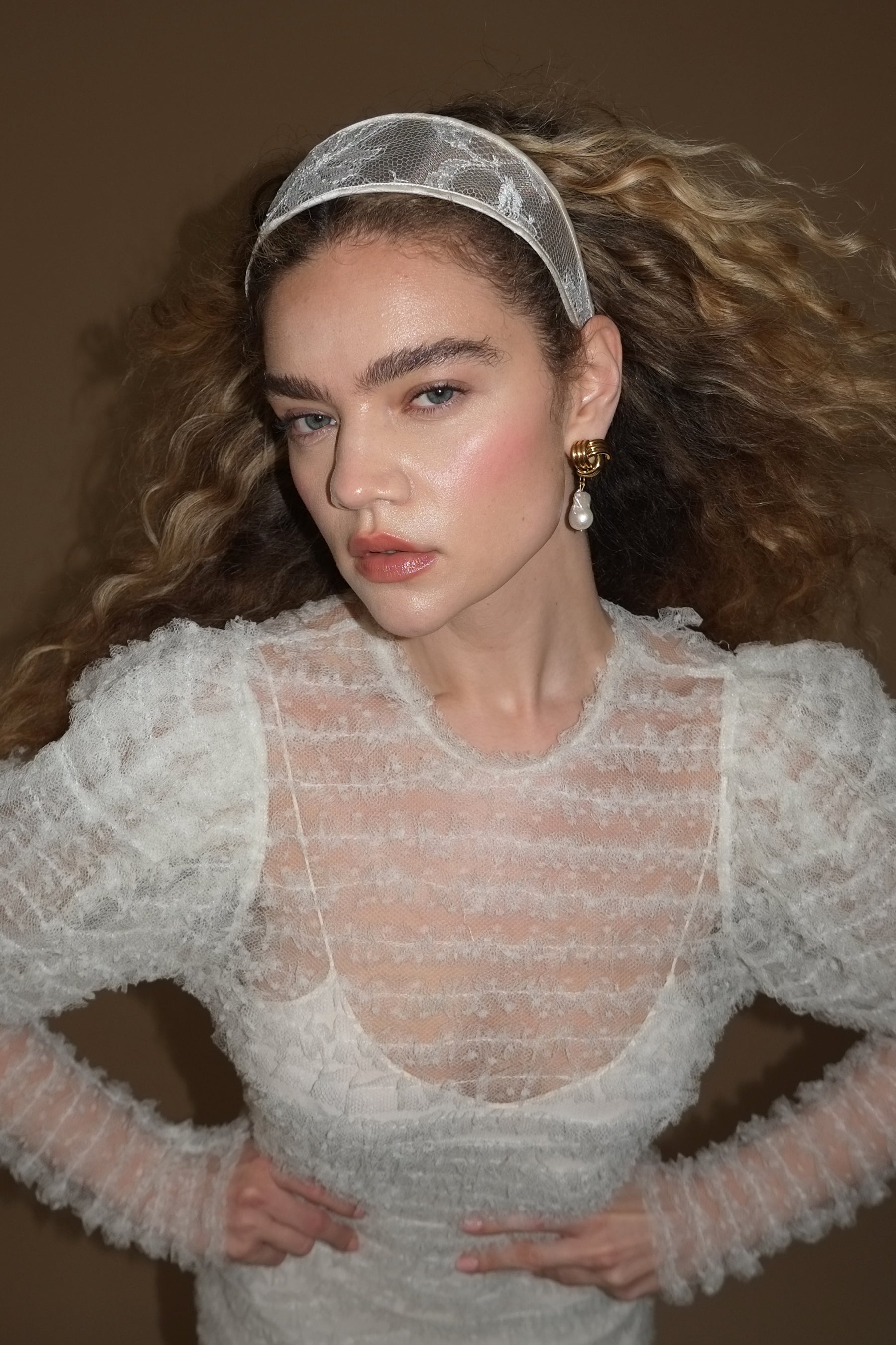 Giselle Lace Wide Headband for Women - Elegant Fashion Hair Accessory for Weddings, Parties & Everyday Wear