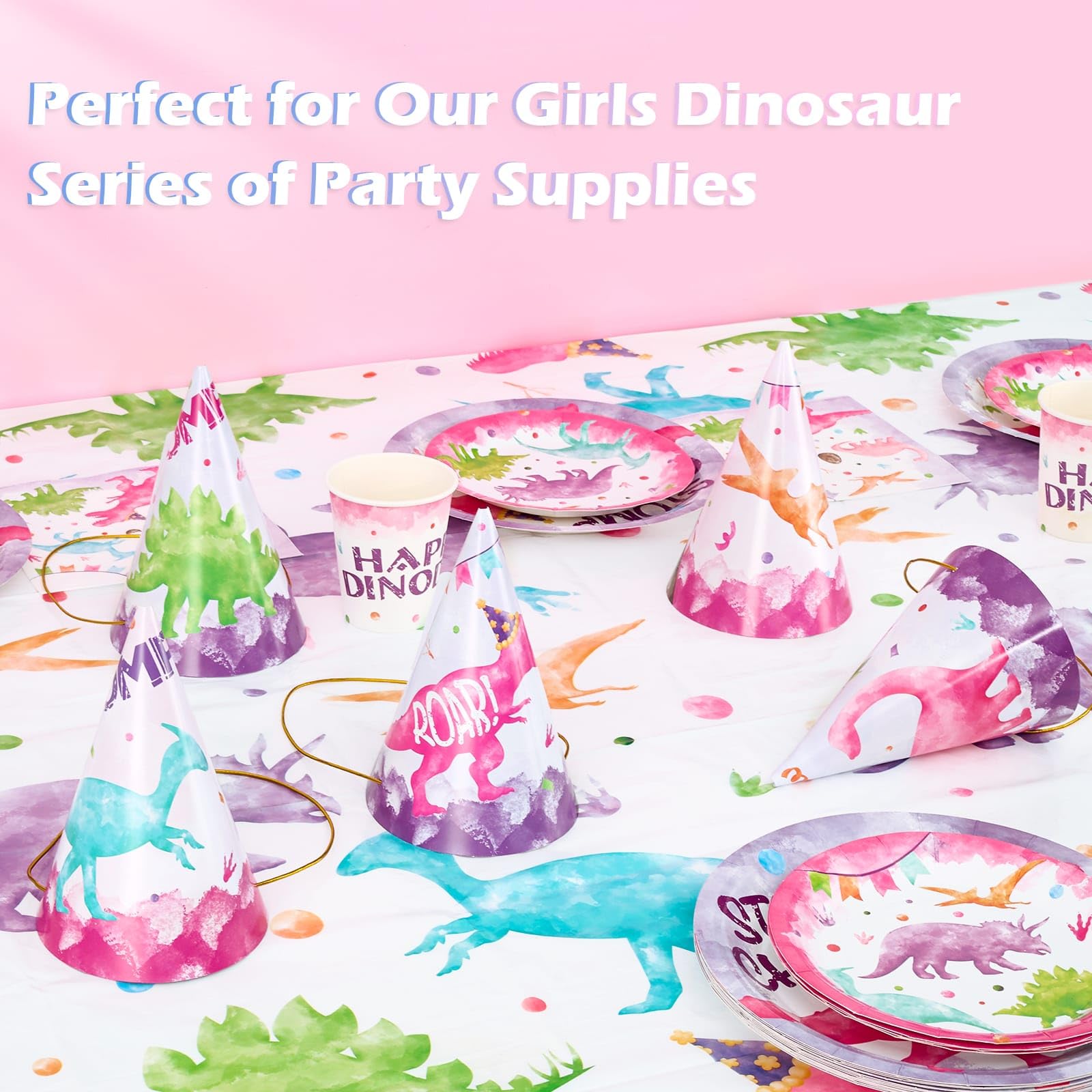 WERNNSAI 12-Pack Colorful Birthday Party Hats for Kids - Fun Cone Shaped Paper Hats with Headbands - Perfect for Birthday Parties, Celebrations & Festive Events