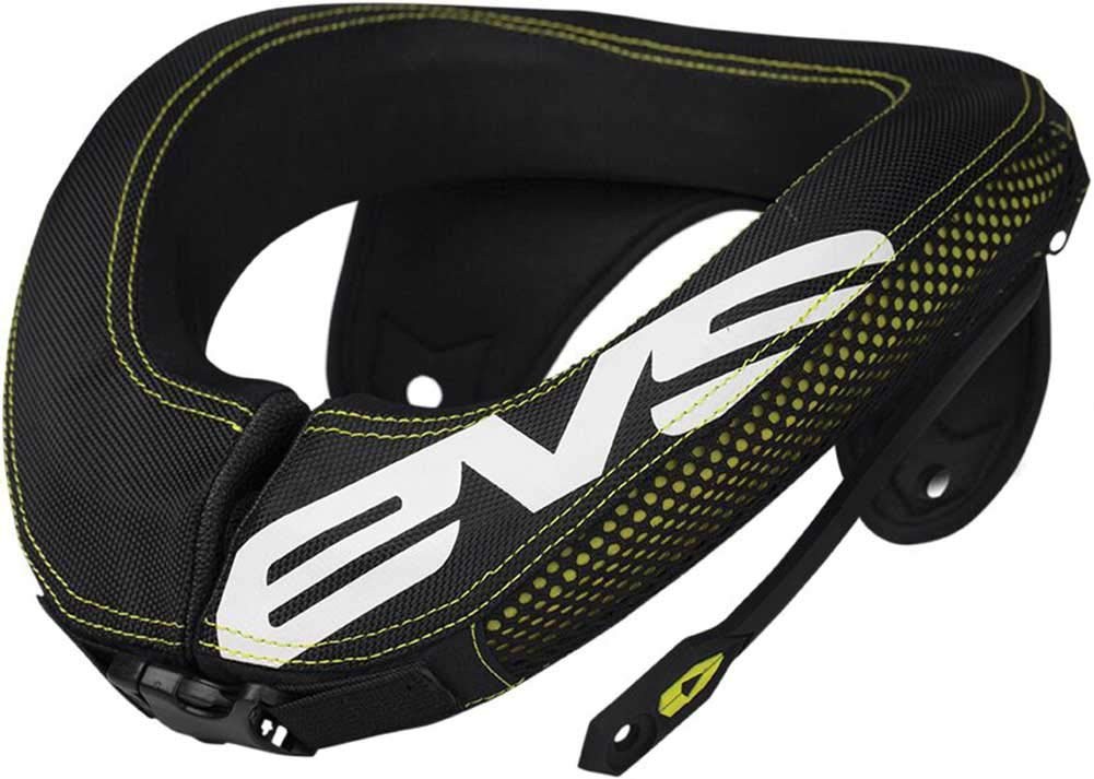 EVS Sports R3 Race Collar - Black Neck Brace for Motocross, ATV & Dirt Bike Riding - Impact Protection for Off-Road Racing & Extreme Sports