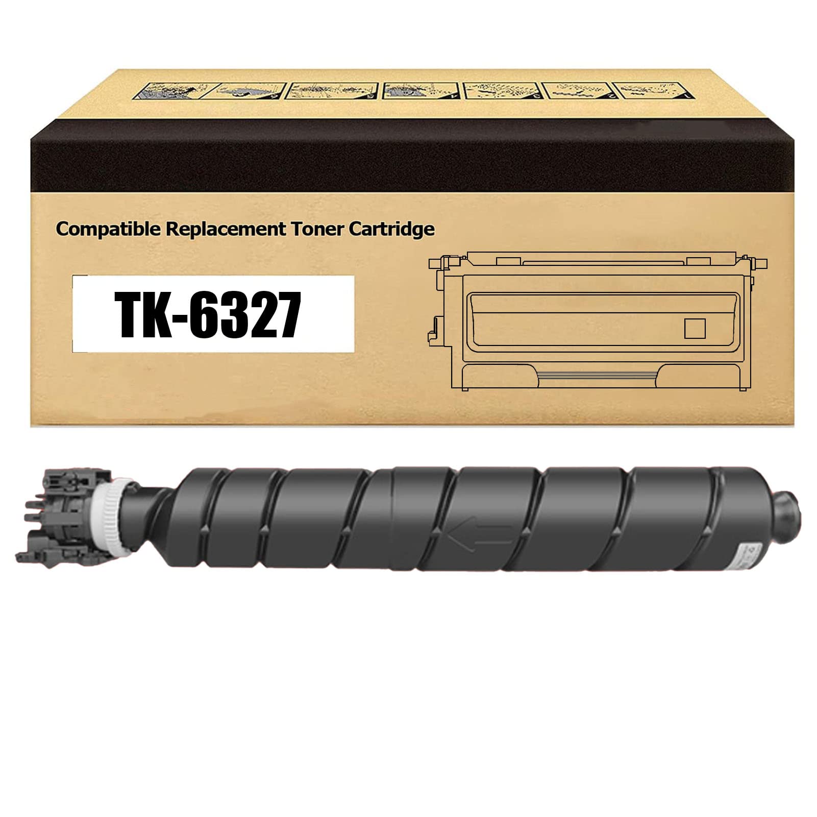 High-Performance TK-6327 Compatible Toner Cartridge Replacement for Kyocera 4002i/5002i/6002i/5003i/6003i Printers - 42,000 Page Yield - Ideal for Office & High-Volume Printing Needs