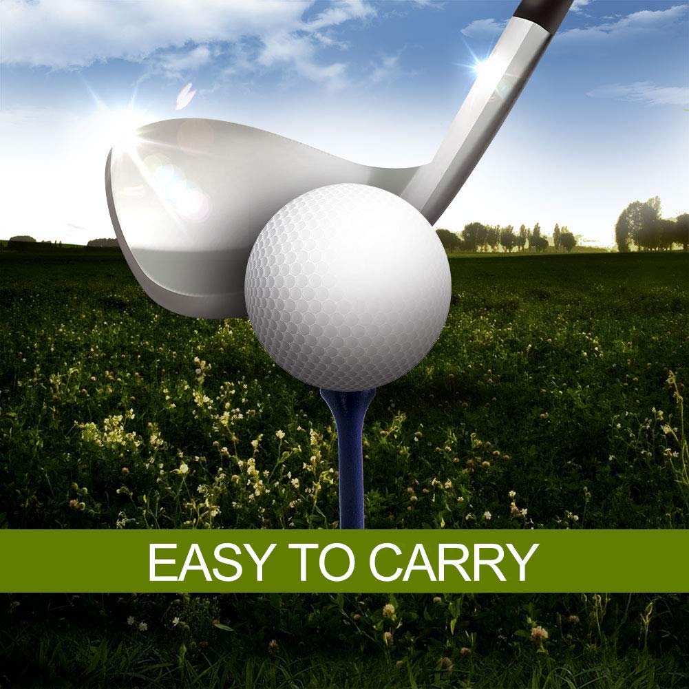 Premium Natural Wood Golf Tees - Professional 100 Pack (3-1/4