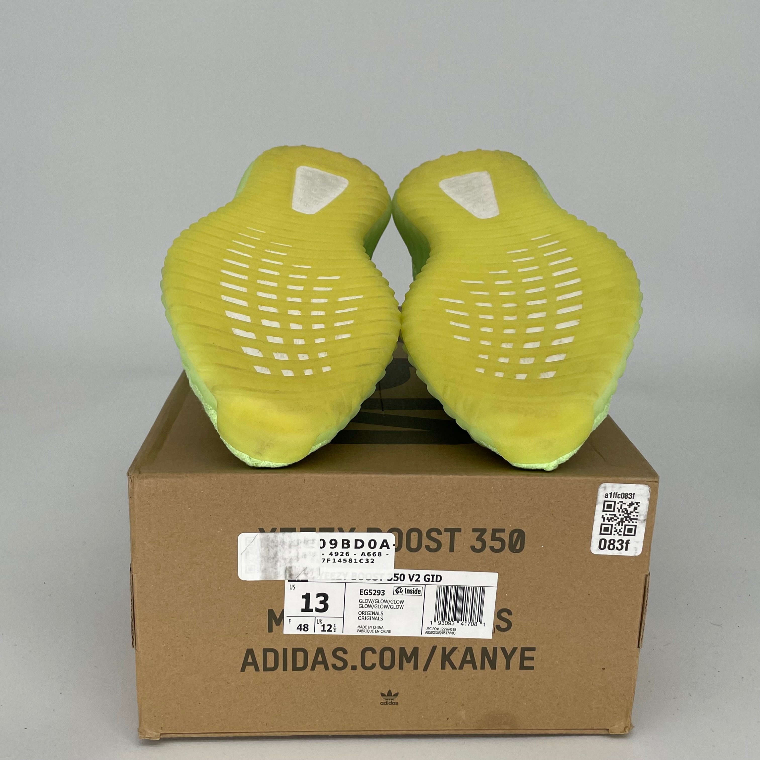 Adidas Yeezy Boost 350 V2 Glow Green - Men's Size 13 Sneakers (EG5293) | Running, Gym & Casual Wear