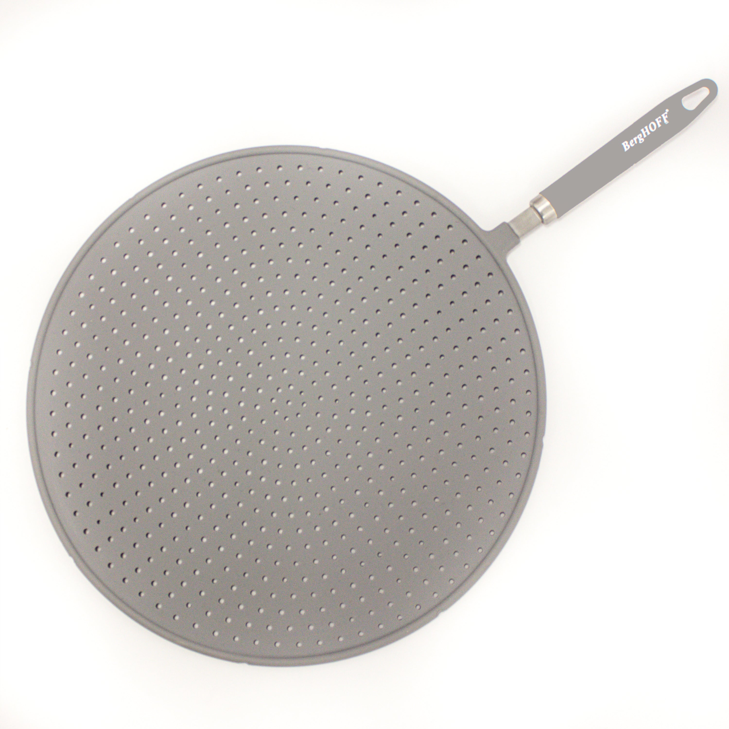 BergHOFF Premium 13-Inch Silicone Splatter Guard - Heat-Resistant Stovetop Splatter Screen for Frying, Cooking & Sauteing - Perfect for Kitchen, Camping & Outdoor Grilling