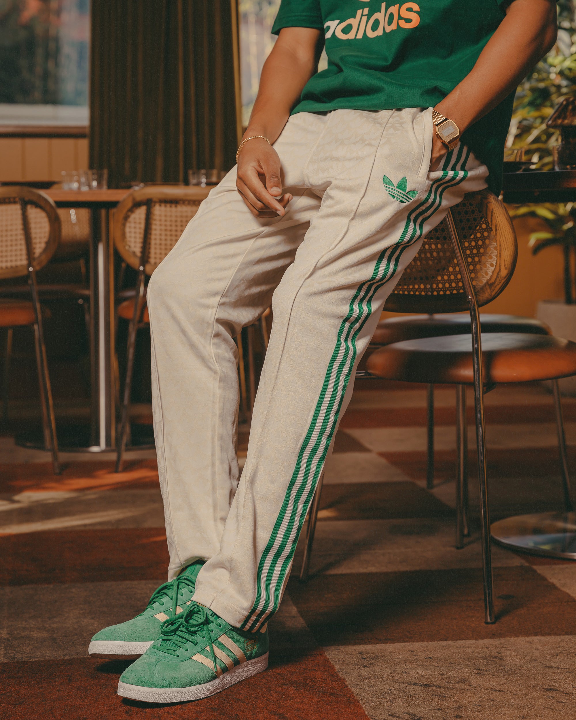 Adidas Adicolour Polyester Track Pants for Men & Women - Comfortable Athletic Joggers with Elastic Waistband, Wonder White - Perfect for Running, Gym Workouts & Casual Wear