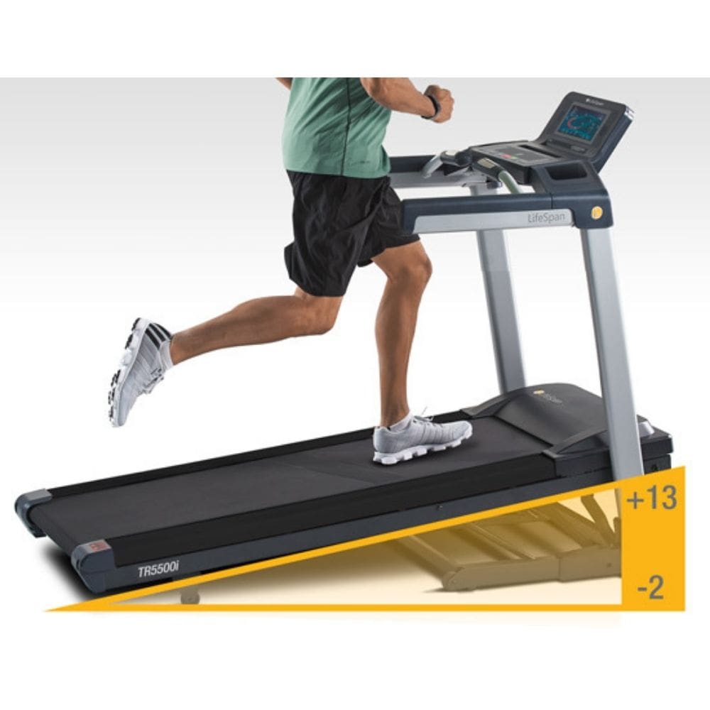 LifeSpan Fitness TR5500iM Folding Treadmill - Compact Home Gym Equipment for Running & Walking | Perfect for Small Spaces & Home Workouts