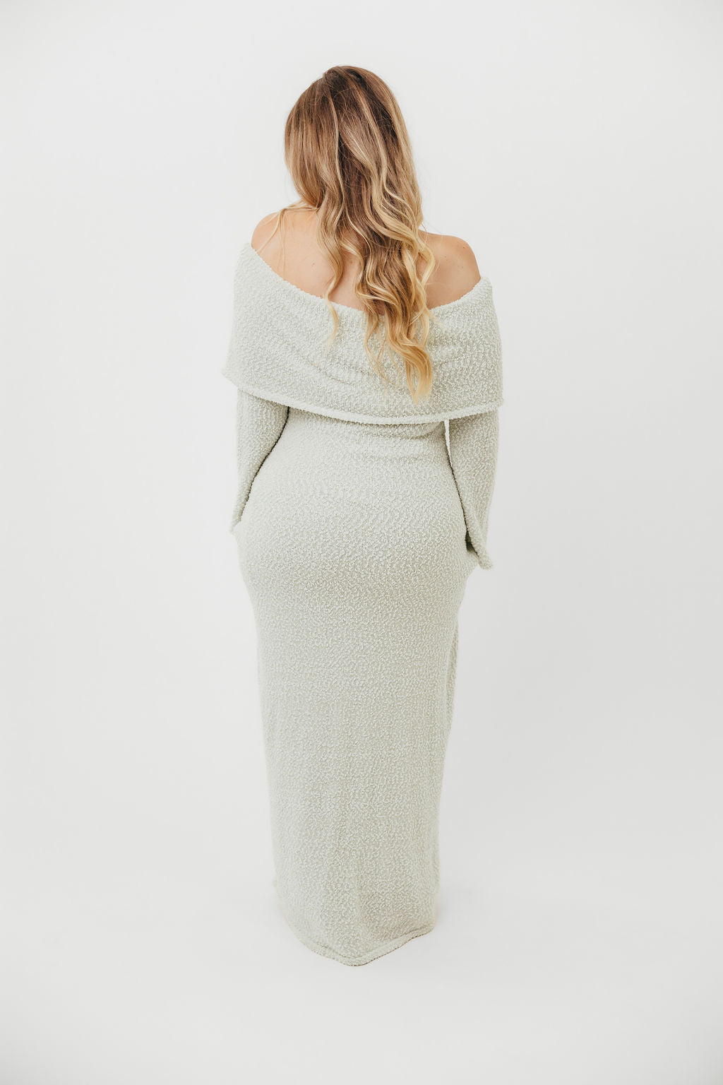 Nora Knit Maxi Dress in Seafoam Green - Bump Friendly Maternity Dress for Pregnancy, Nursing & Postpartum - Perfect for Casual Outings, Beach Vacations & Special Occasions