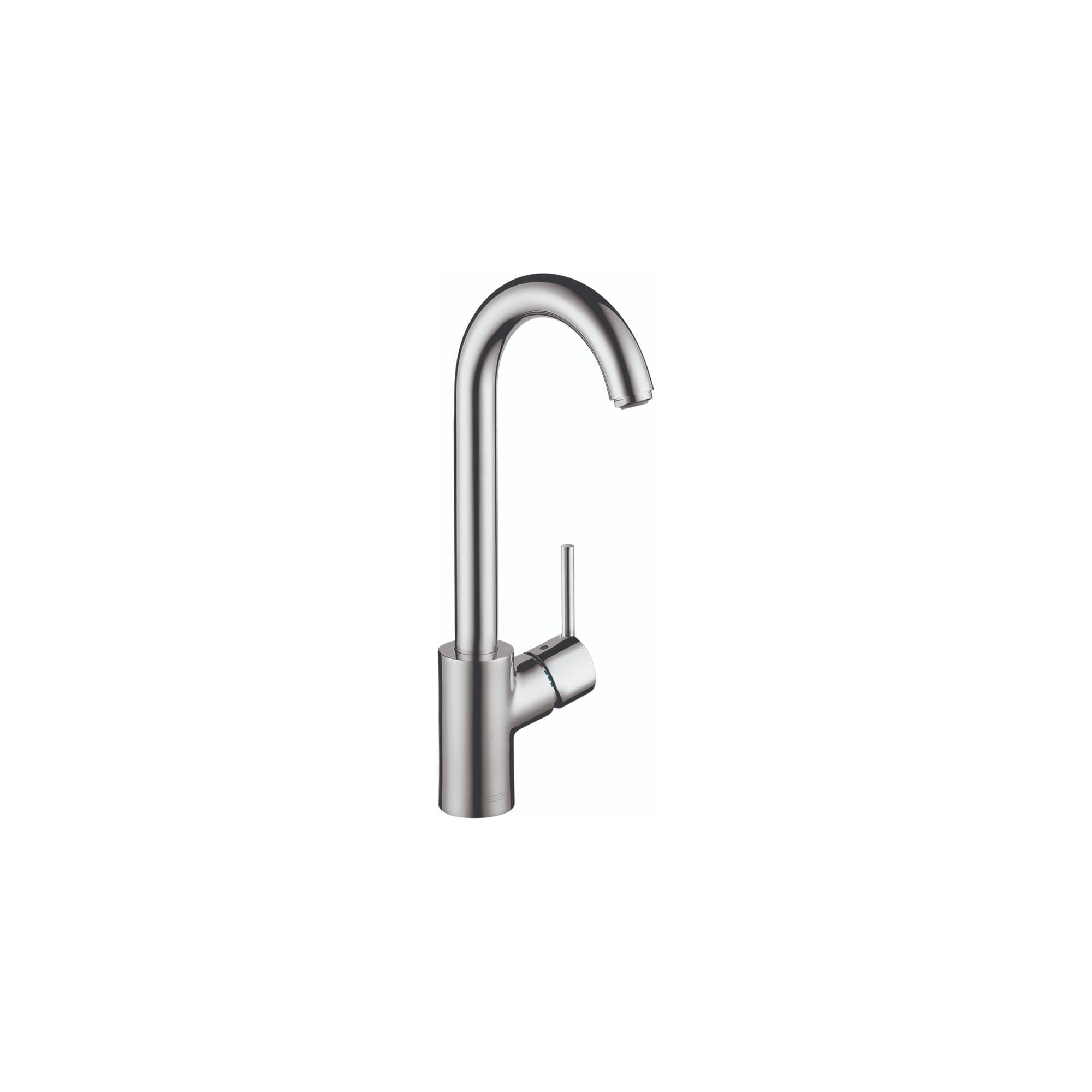 Hansgrohe Talis S Chrome Bar Kitchen Faucet - Single Hole Bar Sink Faucet with Chrome Finish (Model 04287000) - Perfect for Small Kitchens, Wet Bars, and Prep Sinks