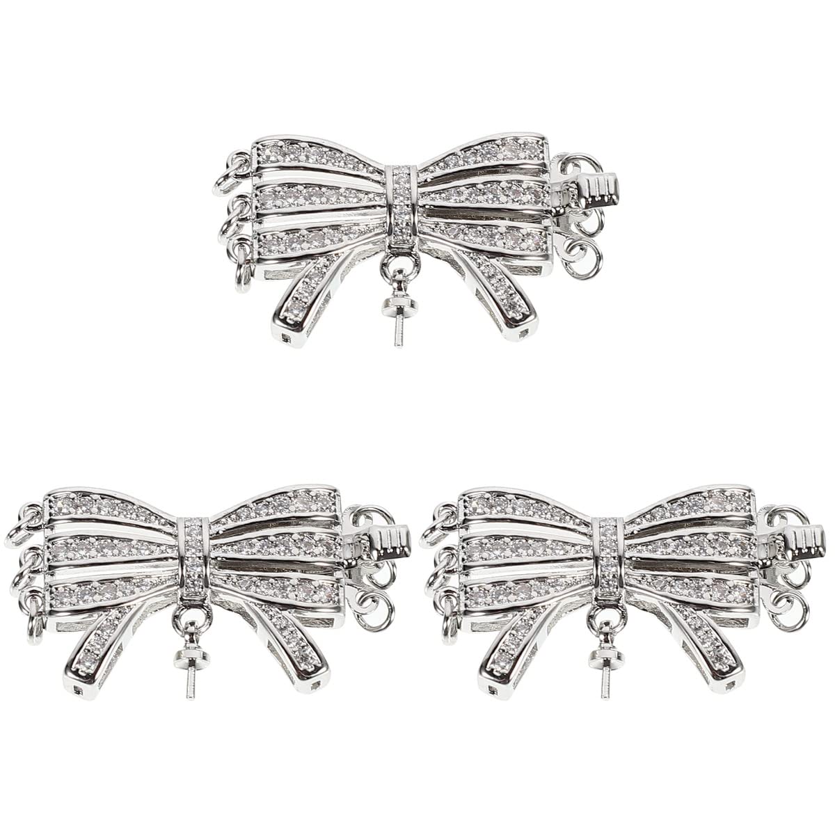 BESPORTBLE 3-Piece Jewelry Making Kit - Chic Necklace Clasp, Exquisite Bracelet Connectors & Pearl Pendants for DIY Jewelry Accessories | Perfect for Handmade Necklaces, Bracelets & Craft Projects