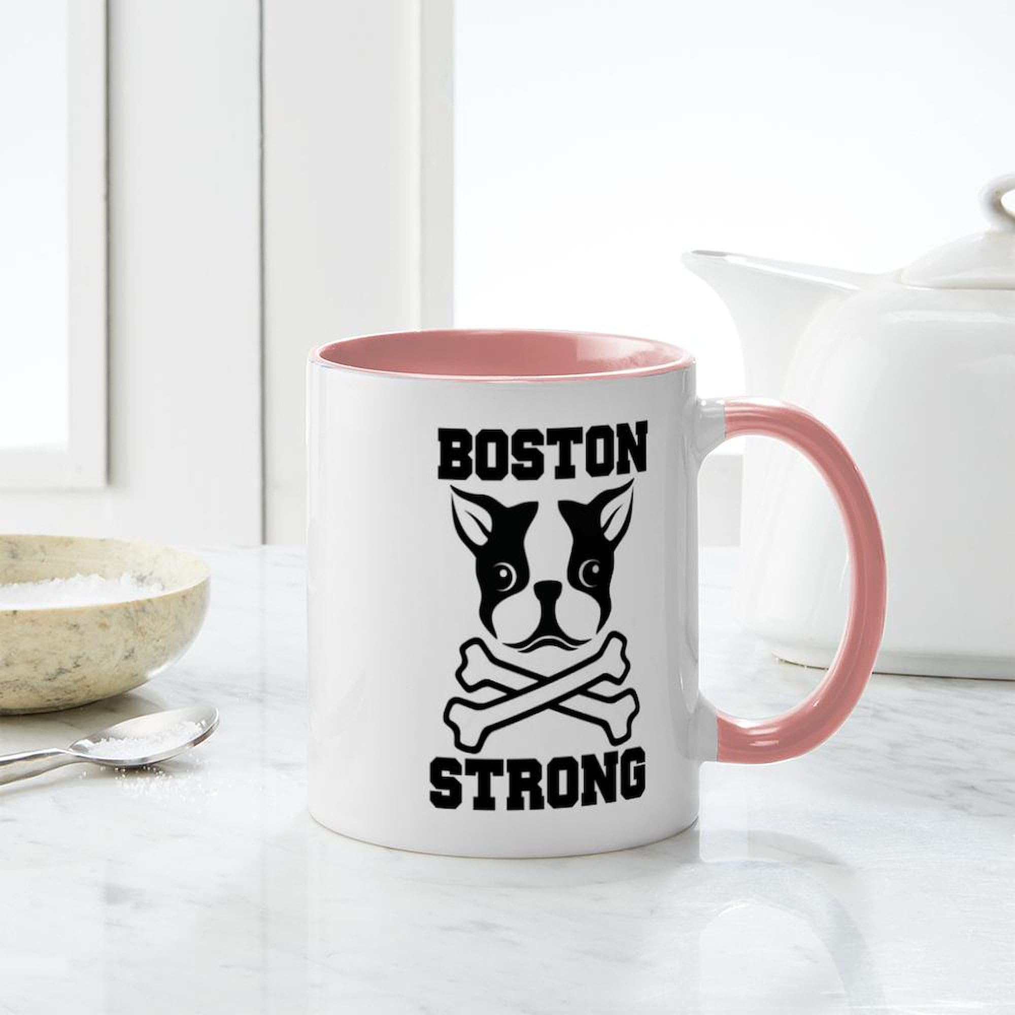 Boston Strong Ceramic Coffee Mug 11oz for Office & Home Use