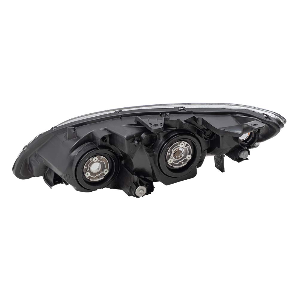 Brock Replacement Halogen Headlights for 2004-2005 Honda Civic - Driver & Passenger Side Headlamps (33151-S5A-A51, 33101-S5A-A51) - Perfect for Night Driving & Road Safety
