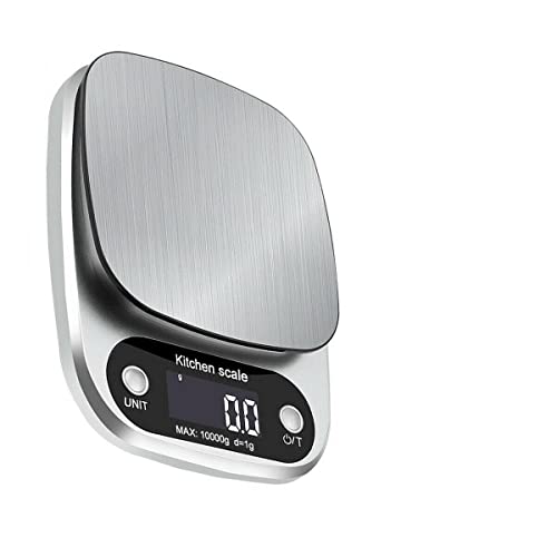 CompreDH Digital Kitchen Food Scale - 22lbs/1g Precision Multifunction Weight Balance for Cooking, Baking & Dieting | Perfect for Meal Prep, Portion Control & Healthy Eating