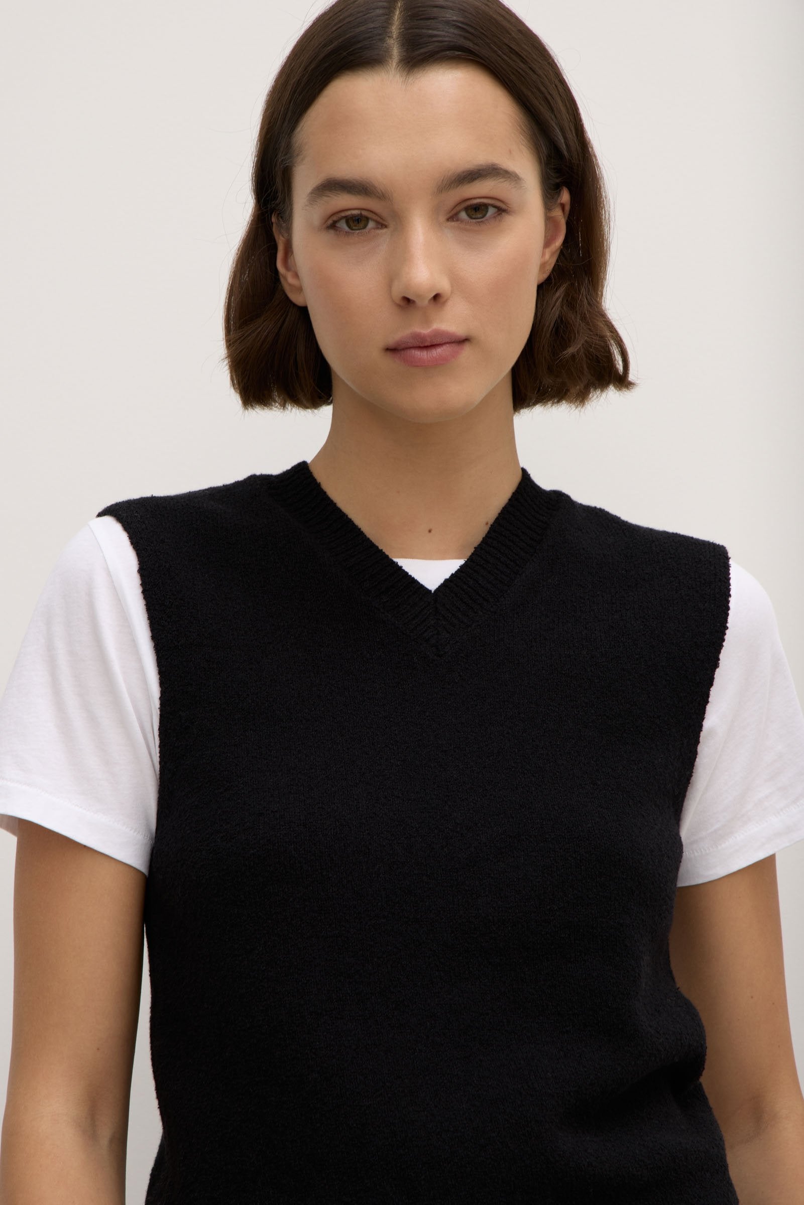 Corby V Neck Knit Top for Women - Soft Stretch Casual T-Shirt - Perfect for Work, Date Night & Everyday Wear
