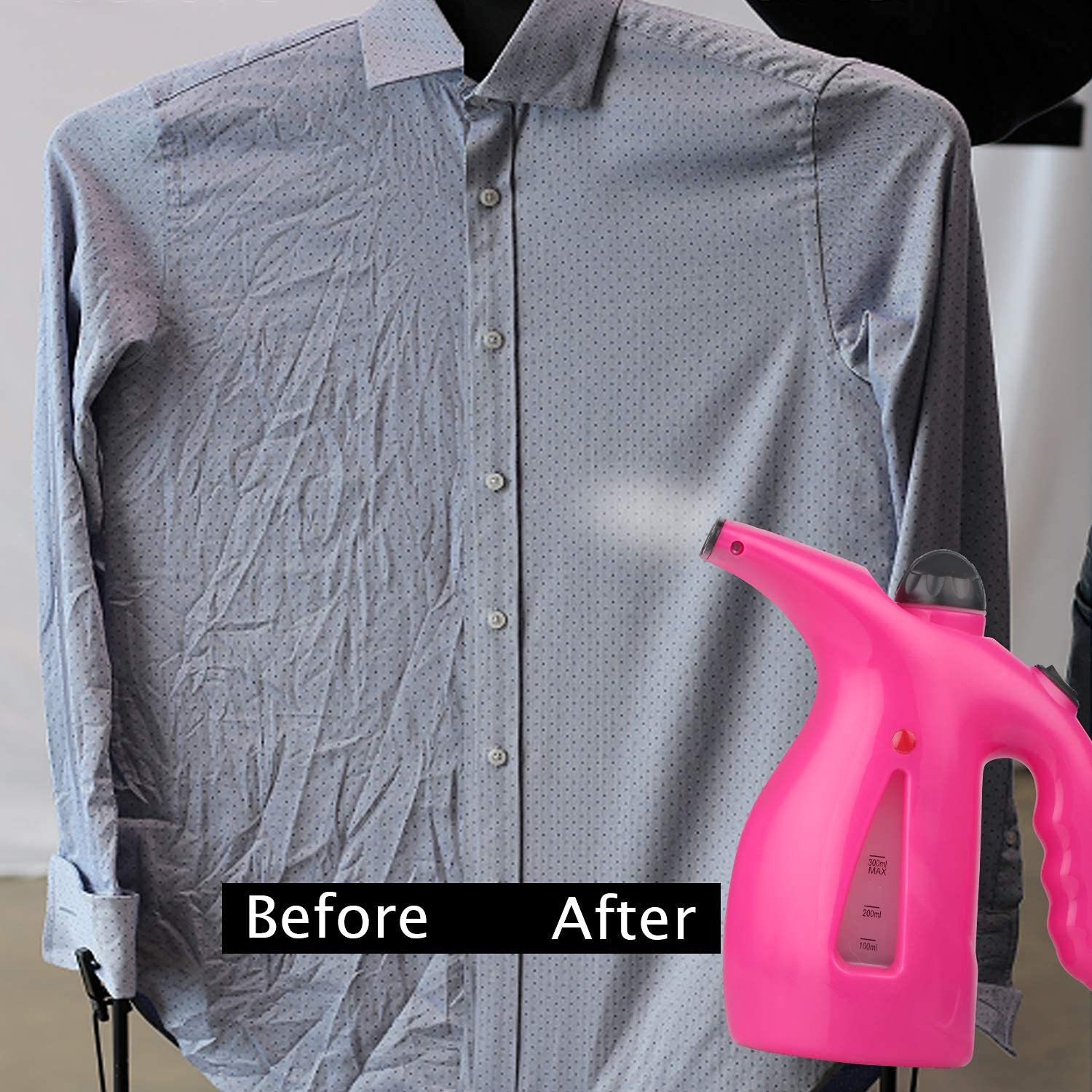 VINSH ENTERPRISE 2-in-1 Electric Garment Steamer & Facial Steamer - Portable Handheld Clothes Steamer with 200ml Water Tank for Wrinkle Removal, Cold Relief & Spa Treatments - Perfect for Travel, Home Use & Beauty Salons