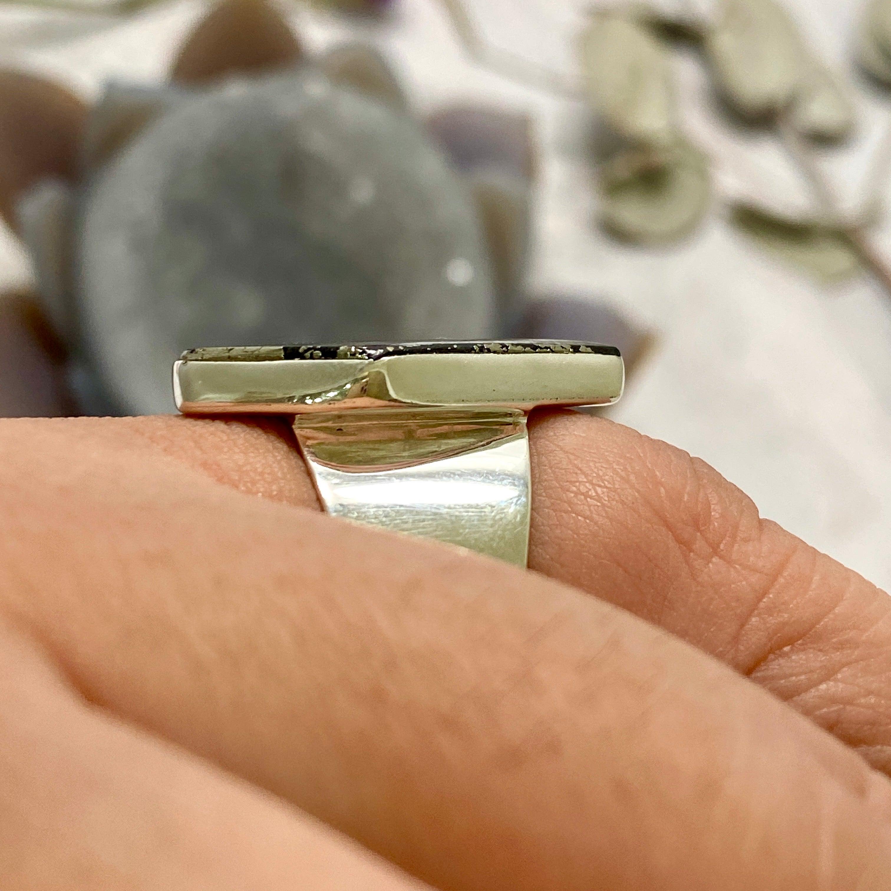 Healers Gold Freeform Ring Size 11 - KRGJ2587 | Handmade Boho Jewelry for Women, Perfect for Everyday Wear & Special Occasions