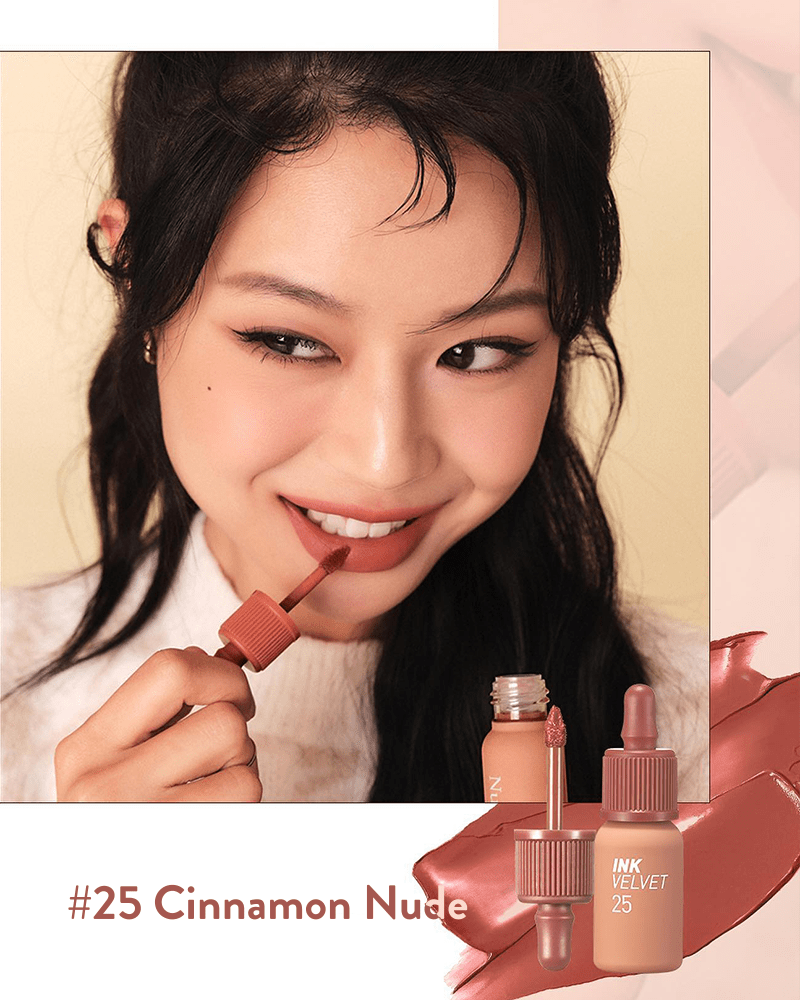 Peripera Ink the Velvet Lip Tint - Nude Brew Collection | Long Lasting Matte Liquid Lipstick for Everyday Wear, Date Night & Makeup Looks