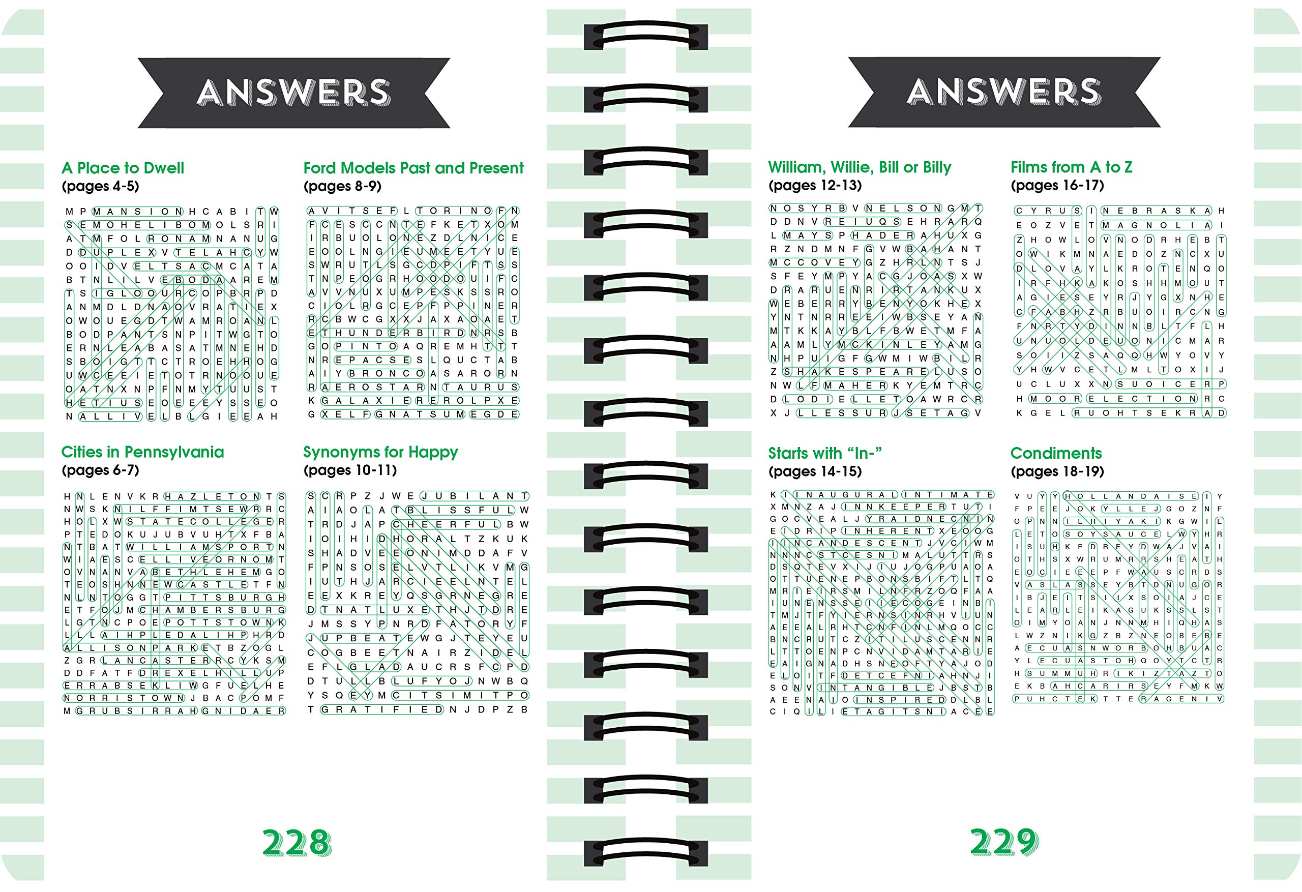 Brain Games - Travel Word Search Puzzle Book (Green) - Perfect for Road Trips, Airplane Travel & Relaxation