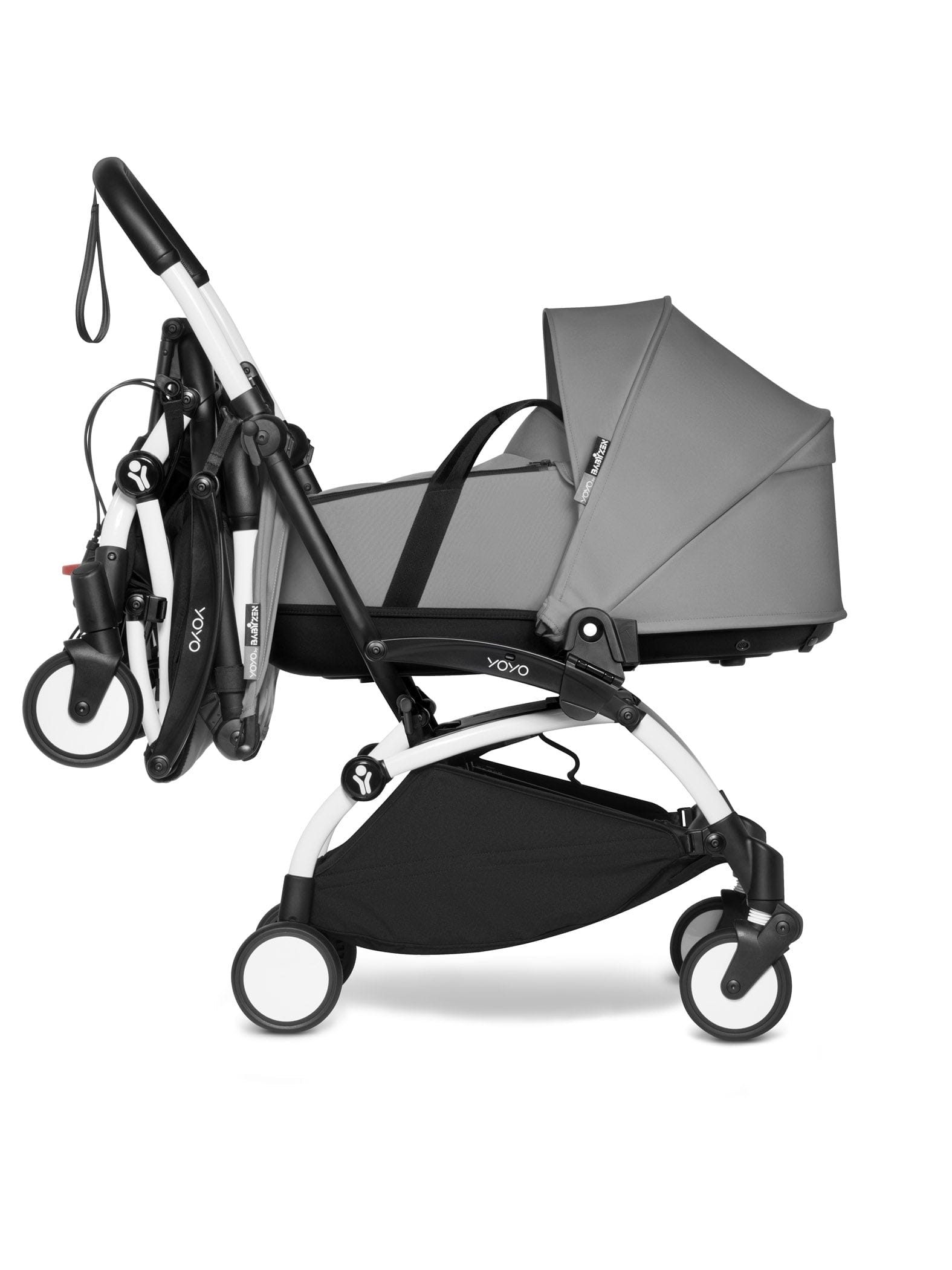 Stokke YOYO 3 Double Stroller with Bassinet & Toddler Seat - Lightweight Compact Travel Stroller for Twins or Siblings (Ages 0-4) | Perfect for City Walks, Air Travel & Everyday Use