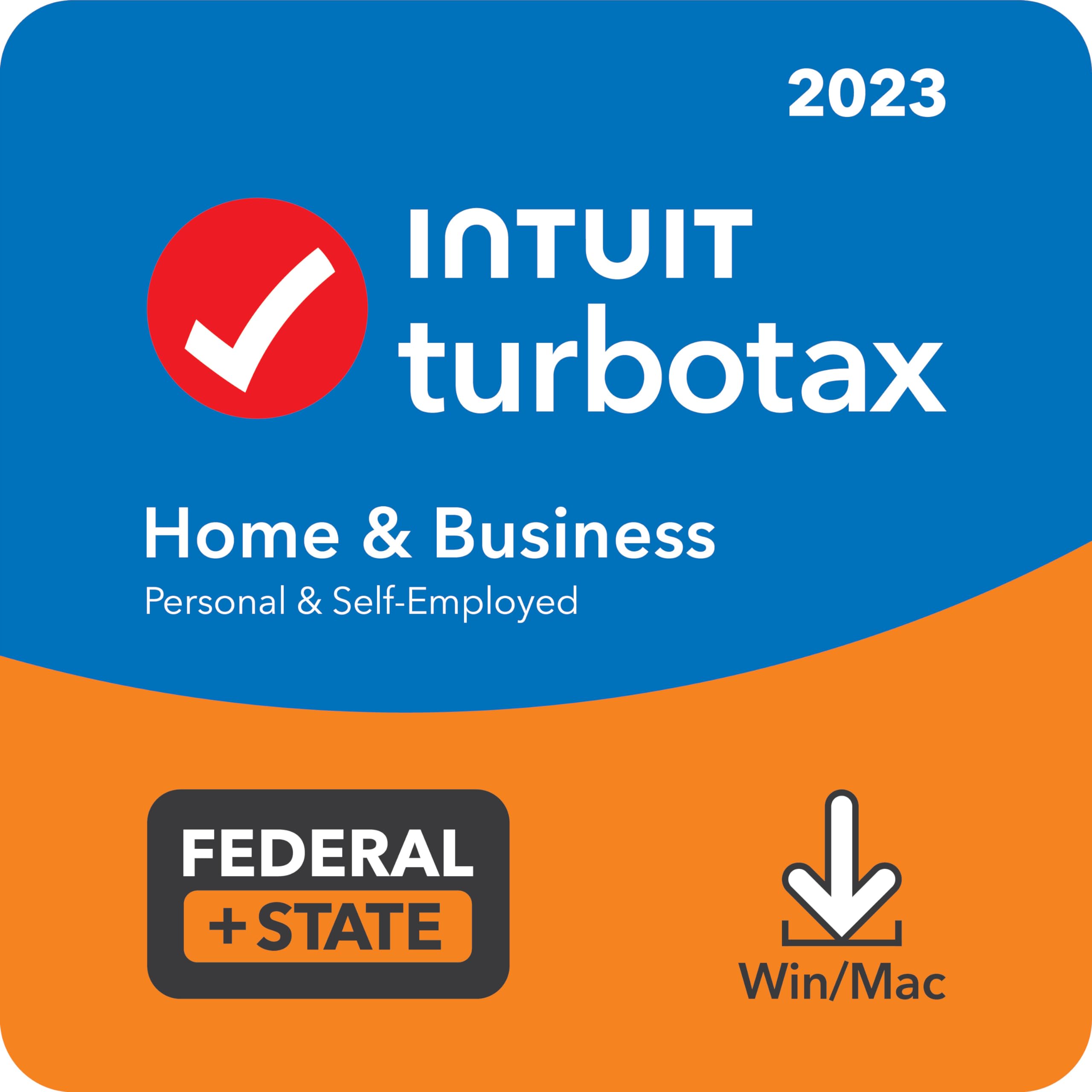 TurboTax Home & Business 2023 Tax Software - Federal & State Tax Return Filing for PC/Mac Download | Small Business & Self-Employed Tax Preparation Solution