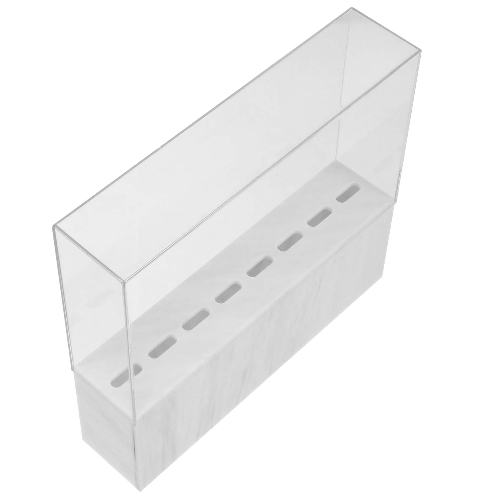 NOLITOY White Acrylic Eyelash Tweezer Display Stand - Professional Lash Extension Tools Holder for Salon & Beauty Supplies | Perfect for Organizing Tweezers in Eyelash Extension Studios