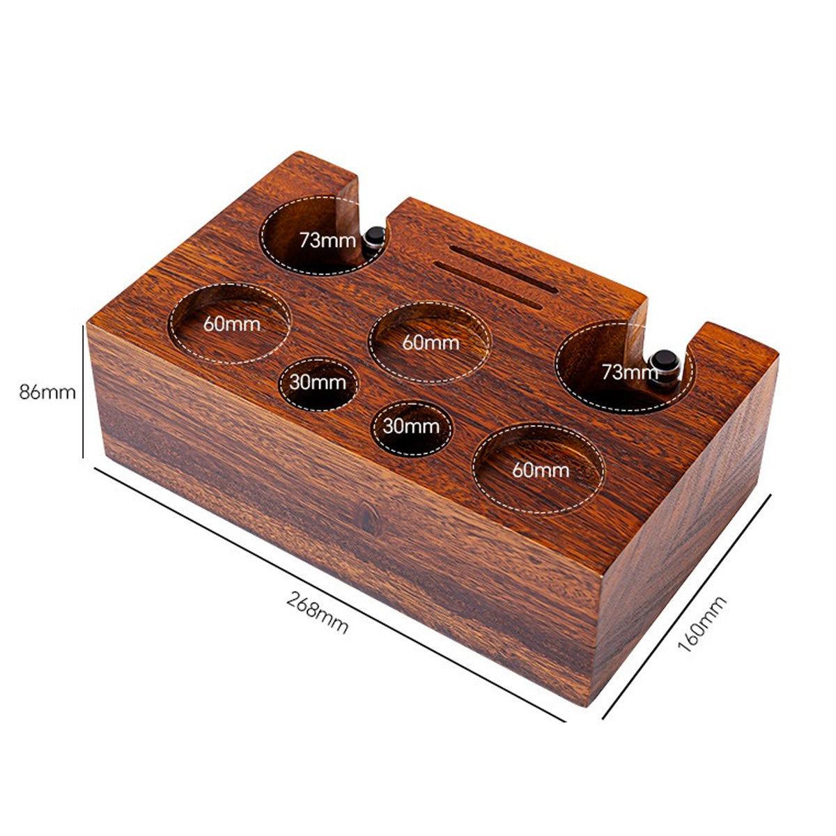 I.XXI 58mm XL Walnut Accessory Station - Perfect for Crafting, Scrapbooking & Home Organization