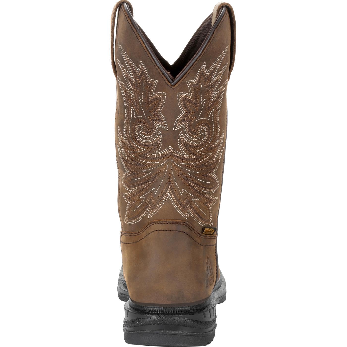 ROCKY Men's Rkw0276 Western Boot - Durable Leather Cowboy Boots for Men, Comfortable & Stylish Riding Boots - Perfect for Ranch Work, Rodeo, and Country Fashion