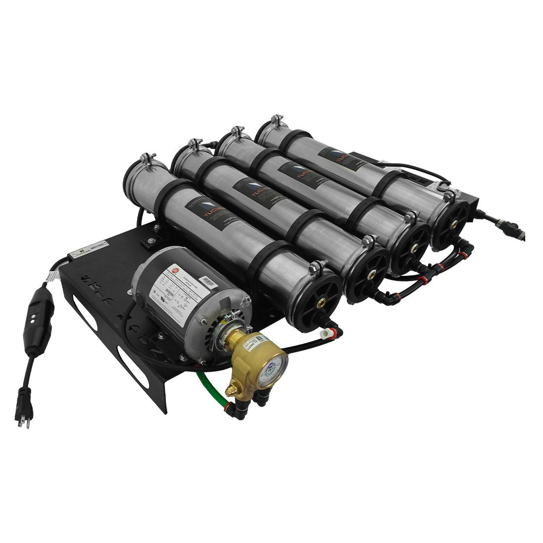 Tucker Skid Mount RO/DI Water Filtration System - Commercial & Industrial Reverse Osmosis Water Purifier for Marine, Agriculture, and Food Processing Applications