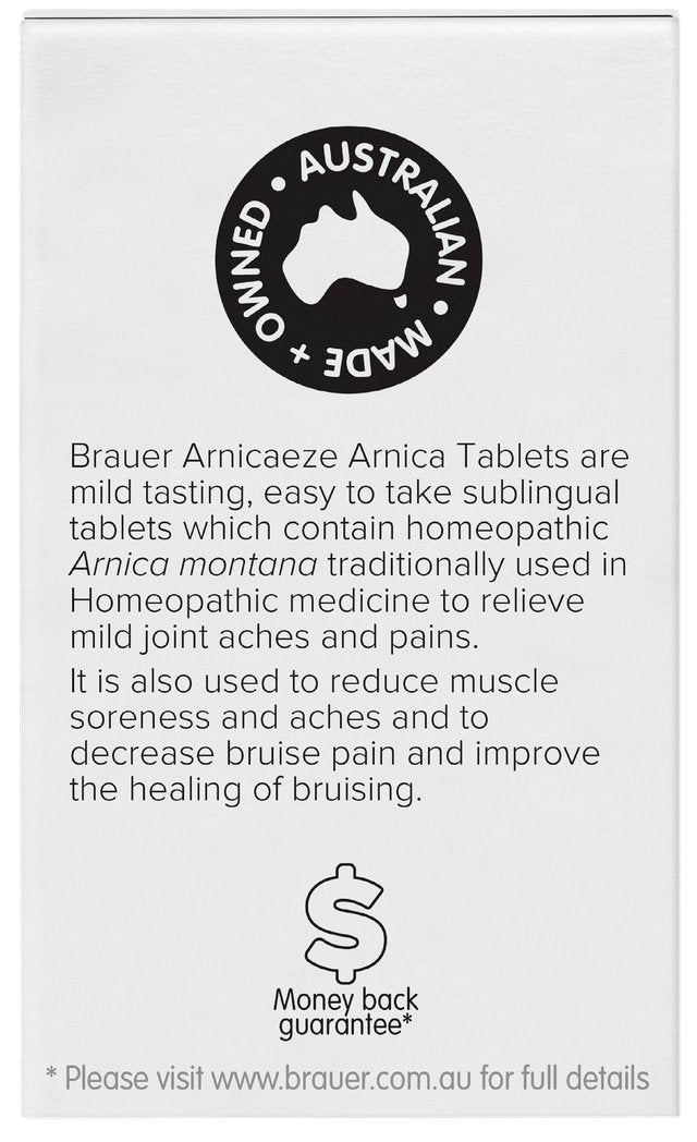 Brauer Arnicaeze Arnica Cream for Pain Relief & Bruises - Natural Homeopathic Remedy for Muscle Soreness, Joint Discomfort & Swelling - Perfect for Athletes, Post-Workout Recovery & Everyday First Aid