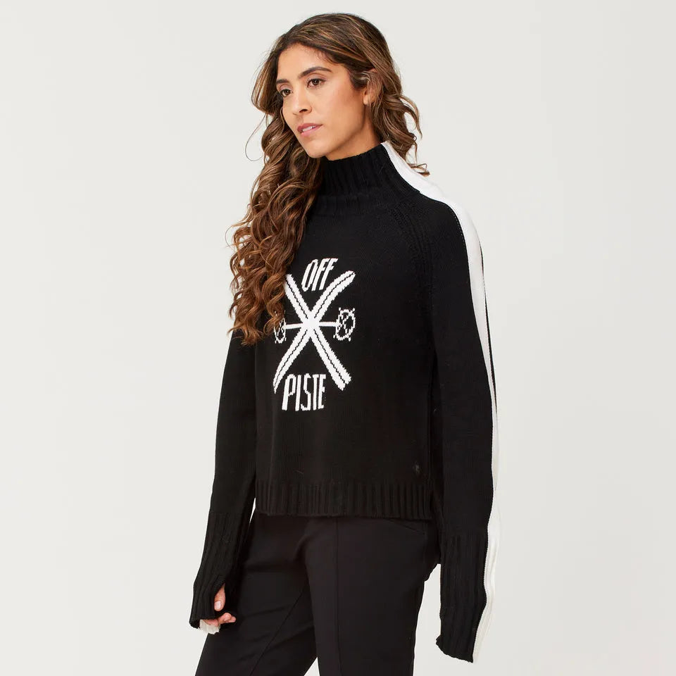Krimson Klover Women's Off Piste Sweater 2025 | Cozy Cable Knit Pullover for Winter | Perfect for Skiing, Snowboarding & Casual Outfits