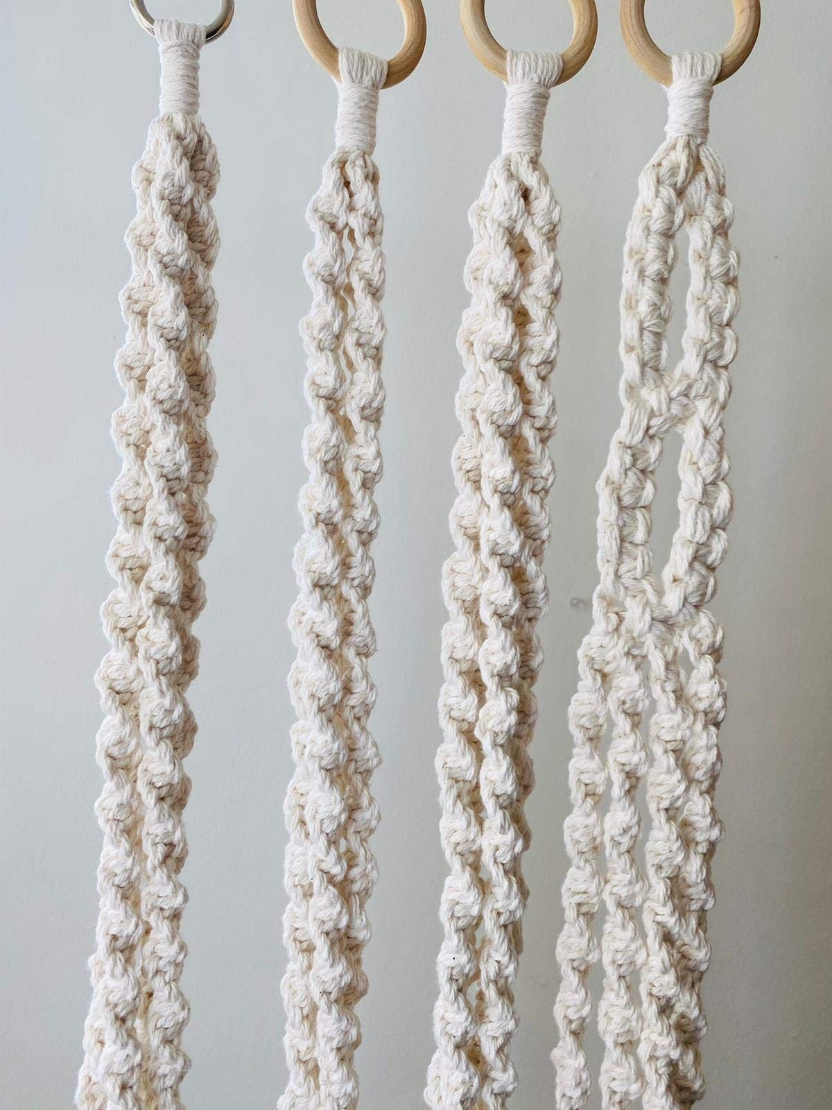 Handmade Macrame Plant Hanger for Indoor & Outdoor Decor - Boho Wall Hanging Planter for Home, Garden, Balcony, and Patio