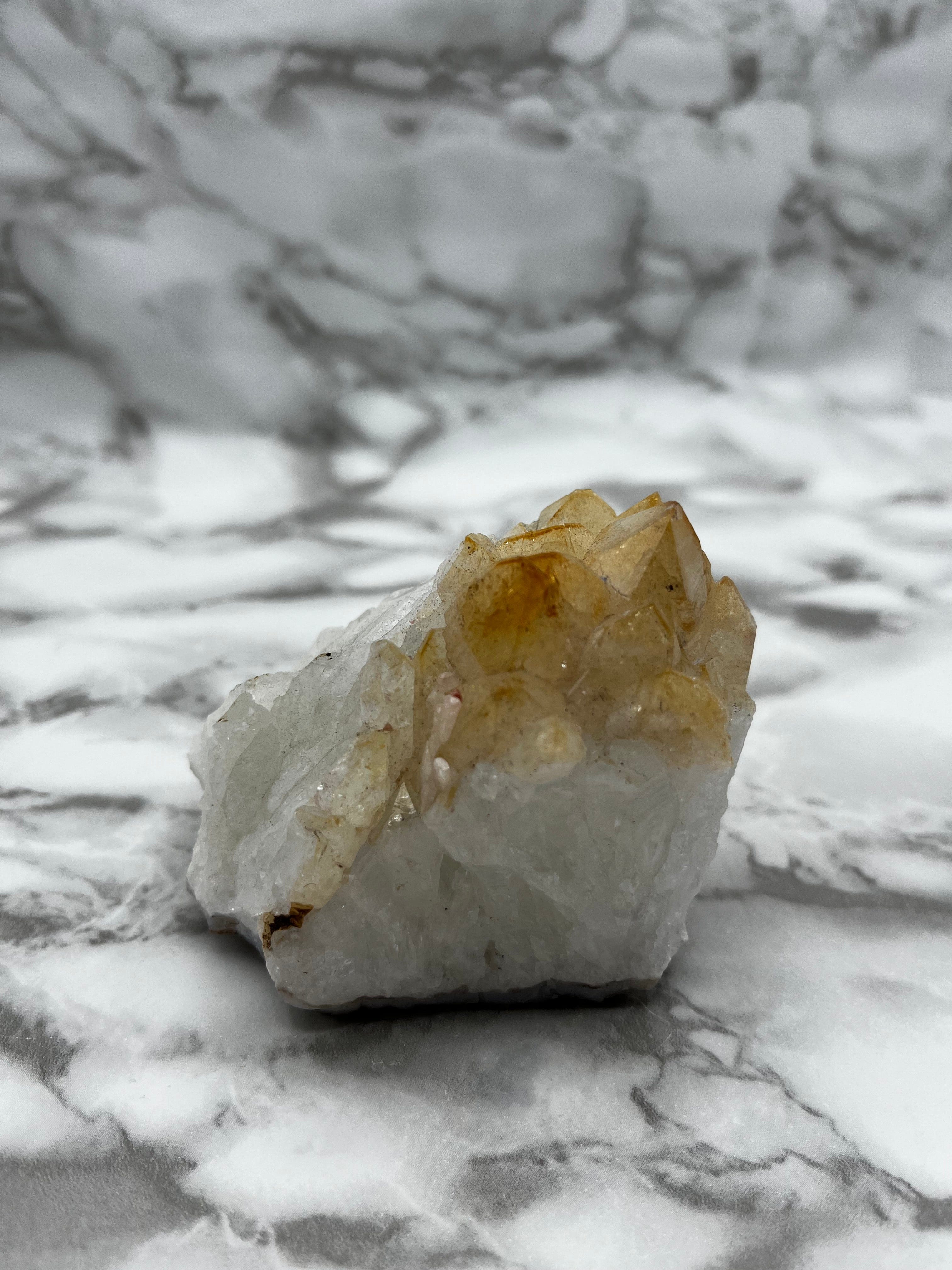 Natural Citrine Crystal Cluster - 15cm Healing Stone for Home Decor, Meditation & Positive Energy | Perfect for Gifts, Feng Shui & Spiritual Practices