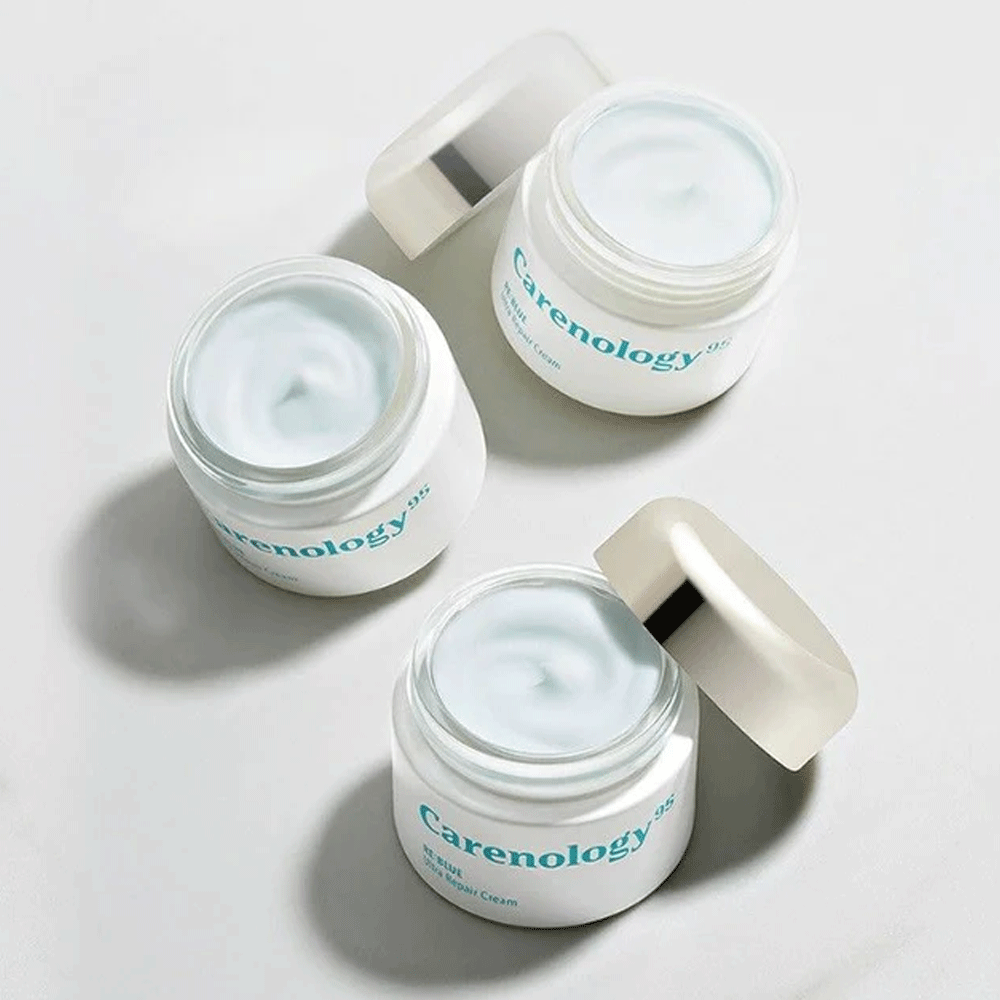 Carenology95 RE:BLUE Ultra Repair Cream Plus 50ml - Intensive Moisturizing Face & Body Cream for Dry, Sensitive Skin - Perfect for Night Care & Winter Skin Protection