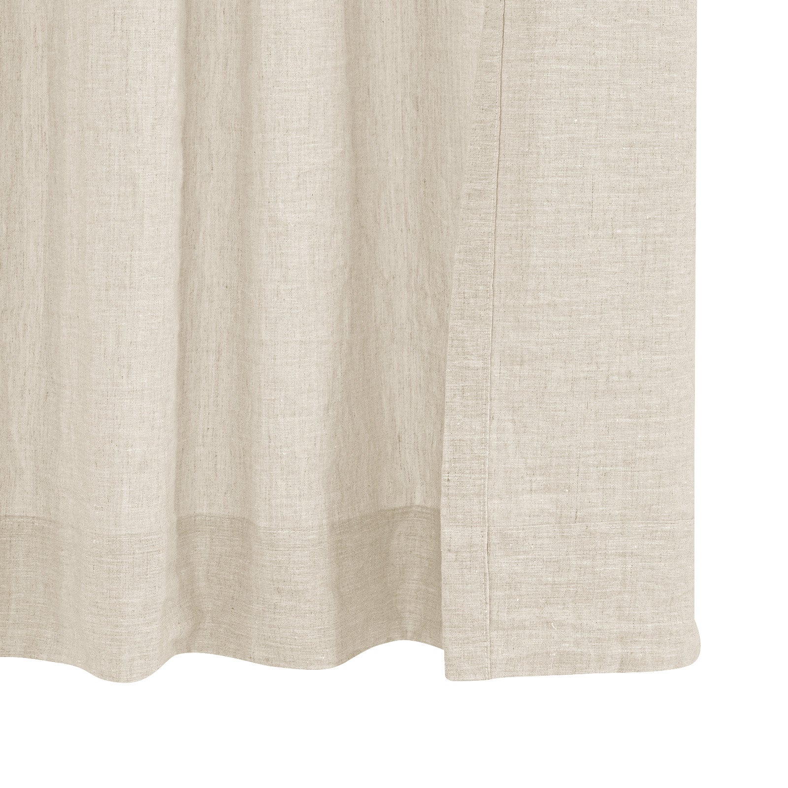 Luma 100% Linen Blackout Curtains - Natural Custom Drapes with Pleated Design for Living Room & Bedroom Window Treatments | Light Blocking & Thermal Insulation