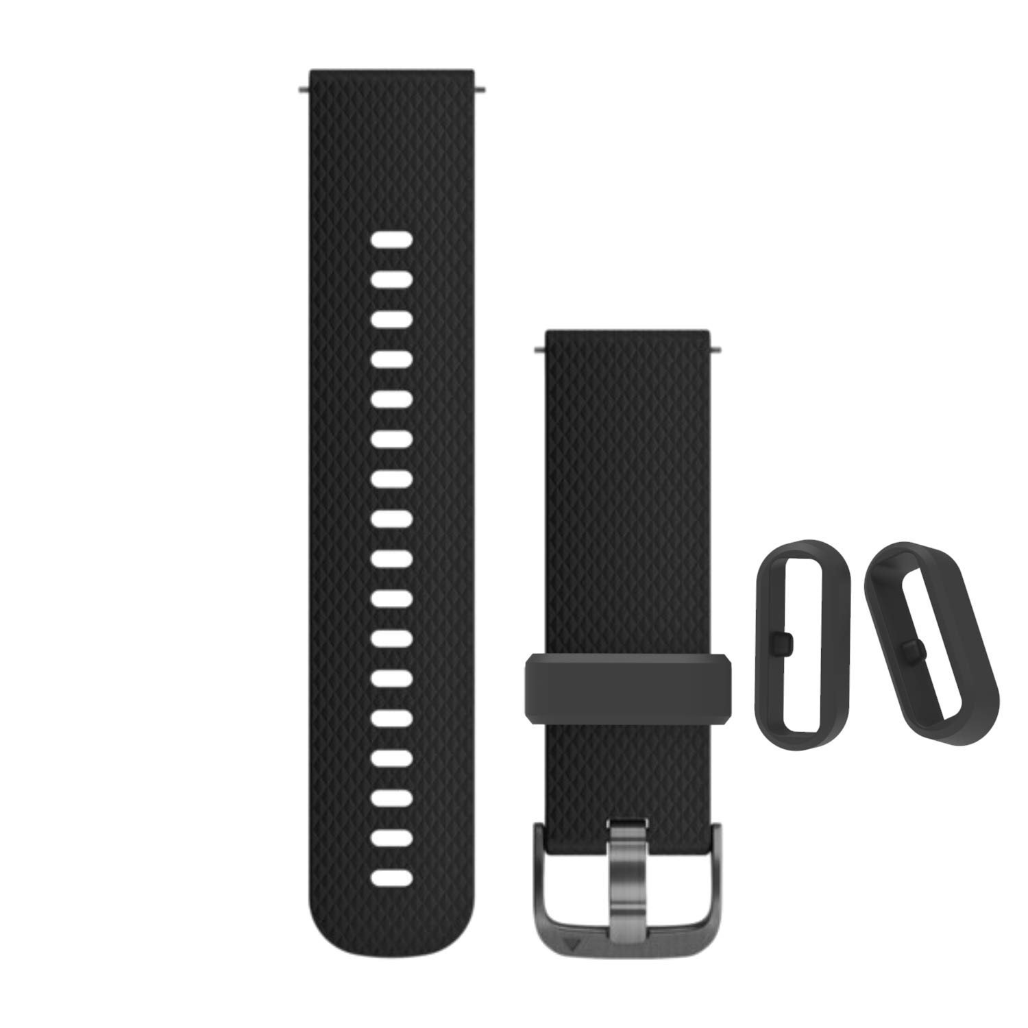 Samsung Galaxy Watch 7/6/5/4/FE Band Fastener Rings - Silicone Replacement Watch Band Loop Holder & Retainer for Galaxy Watch 5 Pro/6/4 Classic/Active 2 - Secure Fit for Workouts & Daily Wear