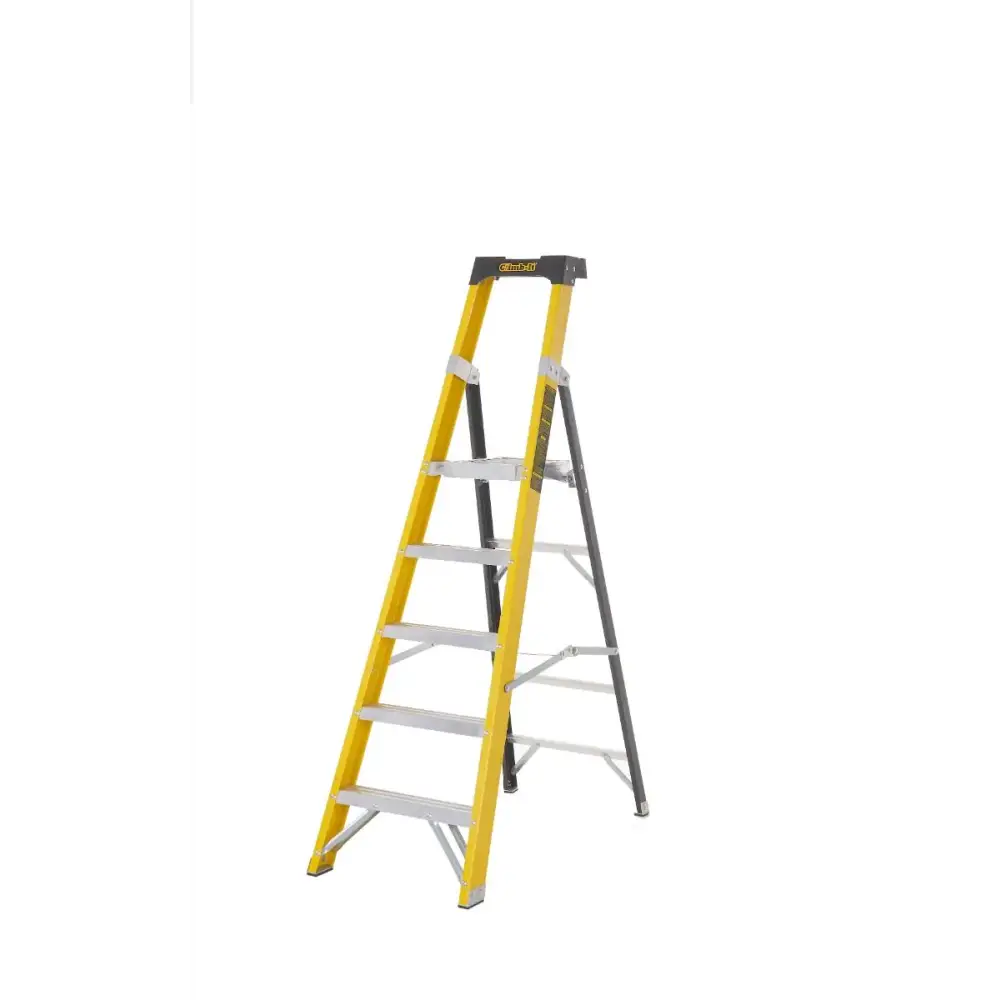 Climb It Fiberglass Platform Stepladder - Lightweight & Durable 300 lbs Capacity - Perfect for Home, Garage, and Workshop Use
