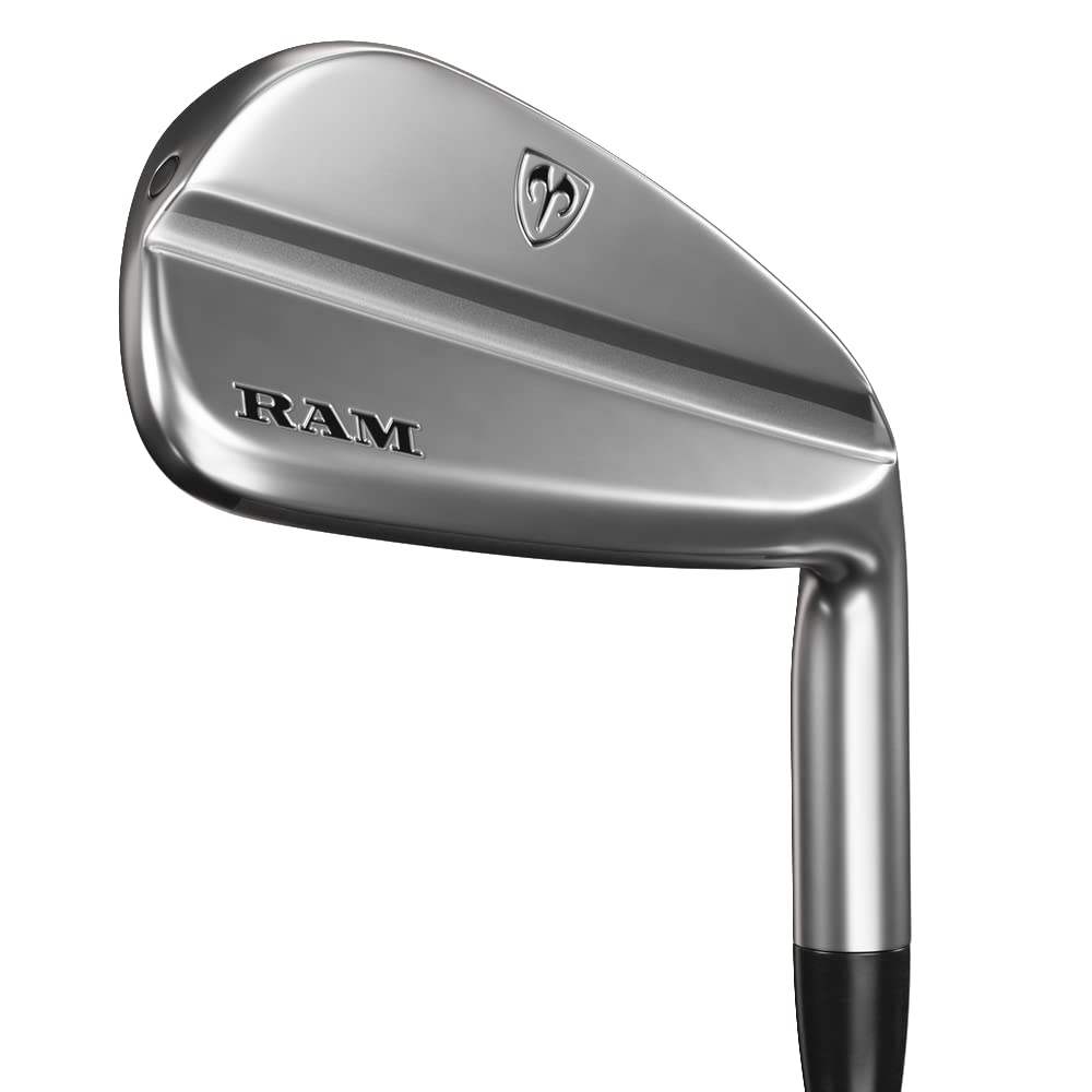Ram Golf FX77 不锈钢球员远距离铁杆组，男士右手，适合中低差点球手提升球场表现