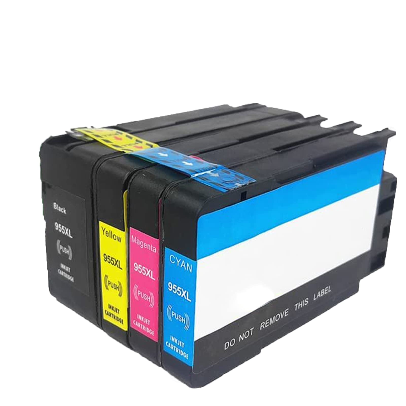 HP OfficeJet Pro 7720 7730 7740 8200 8210 8216 8218 Printer Compatible Ink Tank Replacement - 955XL Black & Color Ink Set - No Leakage Design for Home & Office Printing