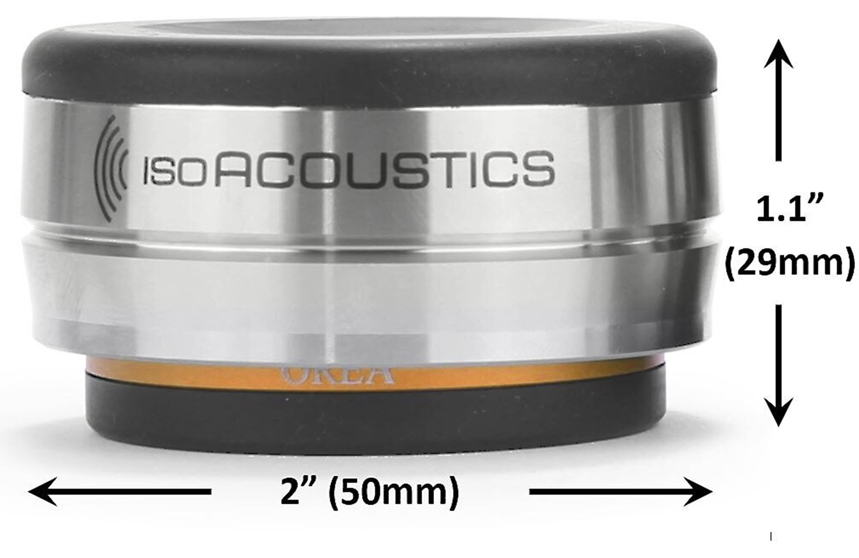 Isoacoustics Orea Bronze Single Vibration Isolator for Speakers & Turntables - HiFi Audio Equipment Stabilizer for Clear Sound (Home Studio & Audiophile Setup)