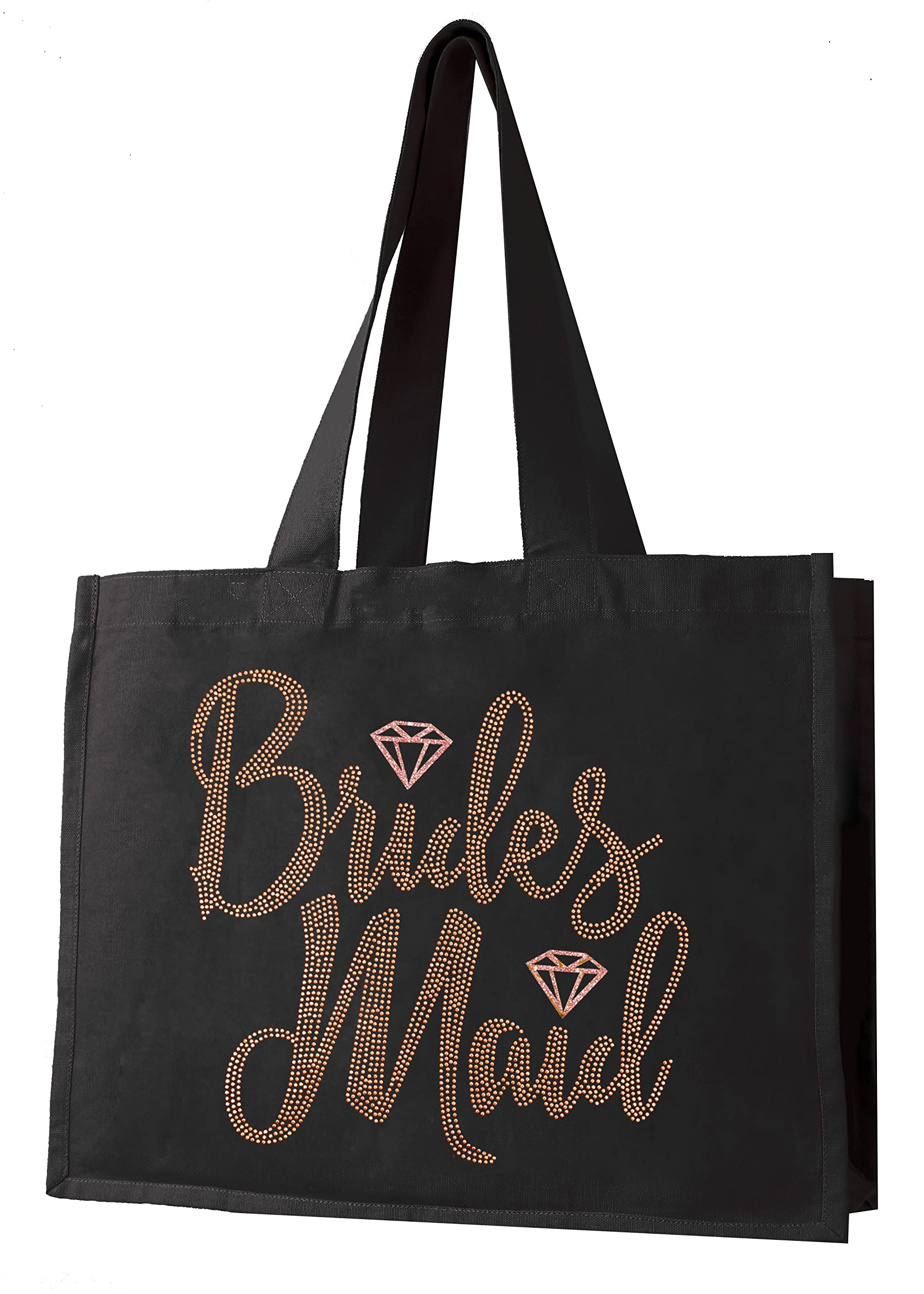 Rose Gold Rhinestone Bridal Tote Bags - 18